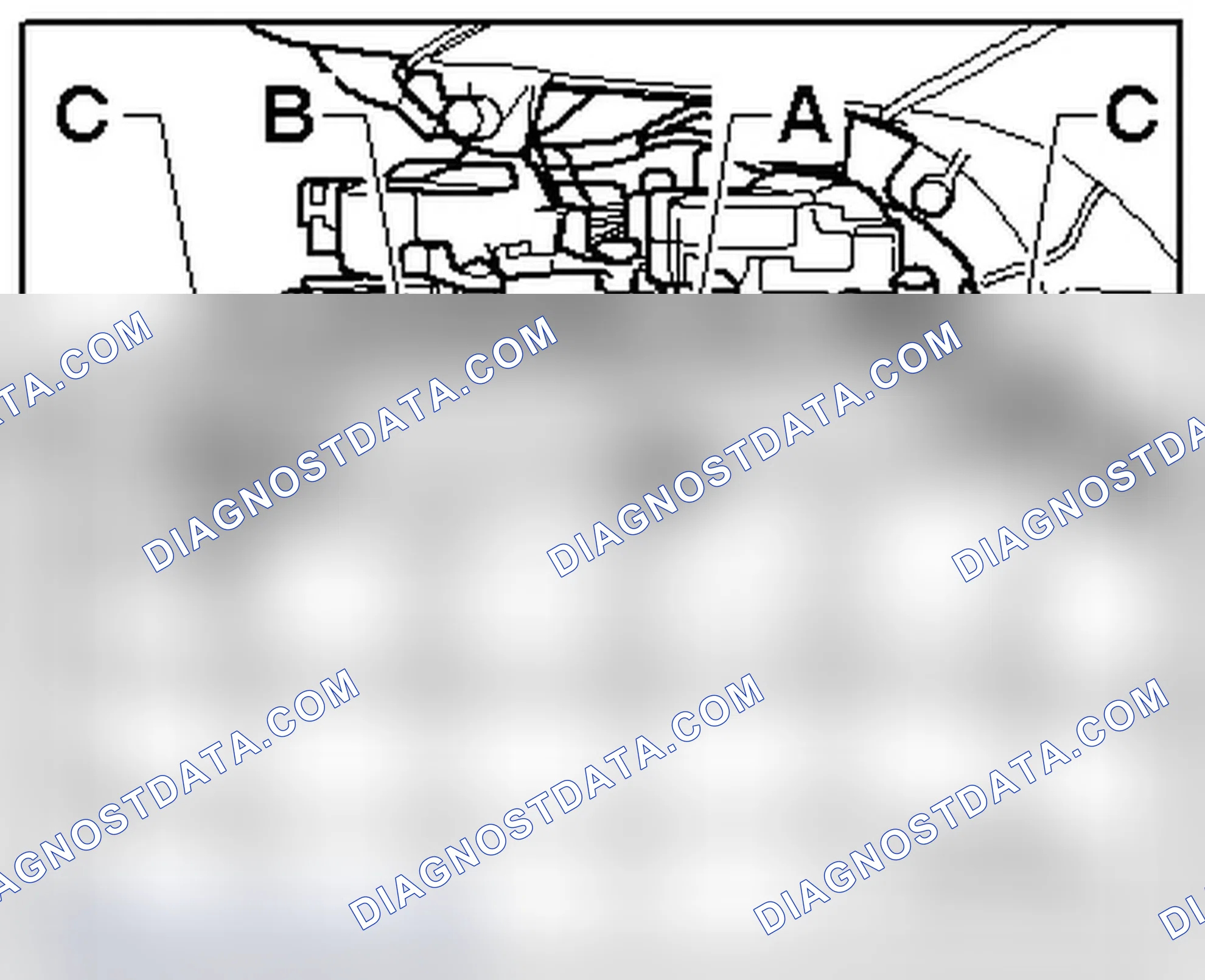 Scheme 93: RIGHT HEATER CORE COVERS - HEATING & A/C UNIT INSTALLED