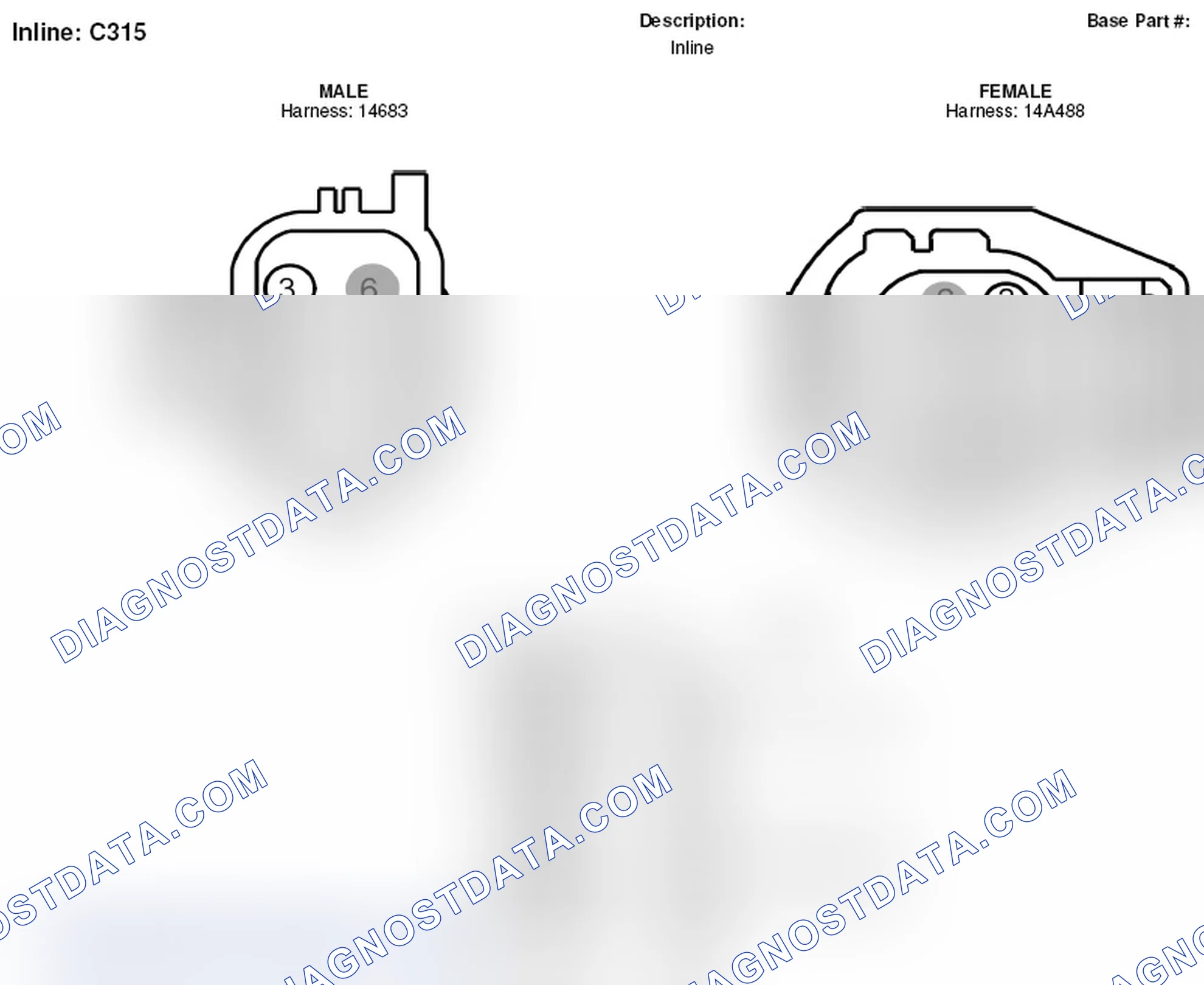 Scheme 132: Inline Connector End View (C315)