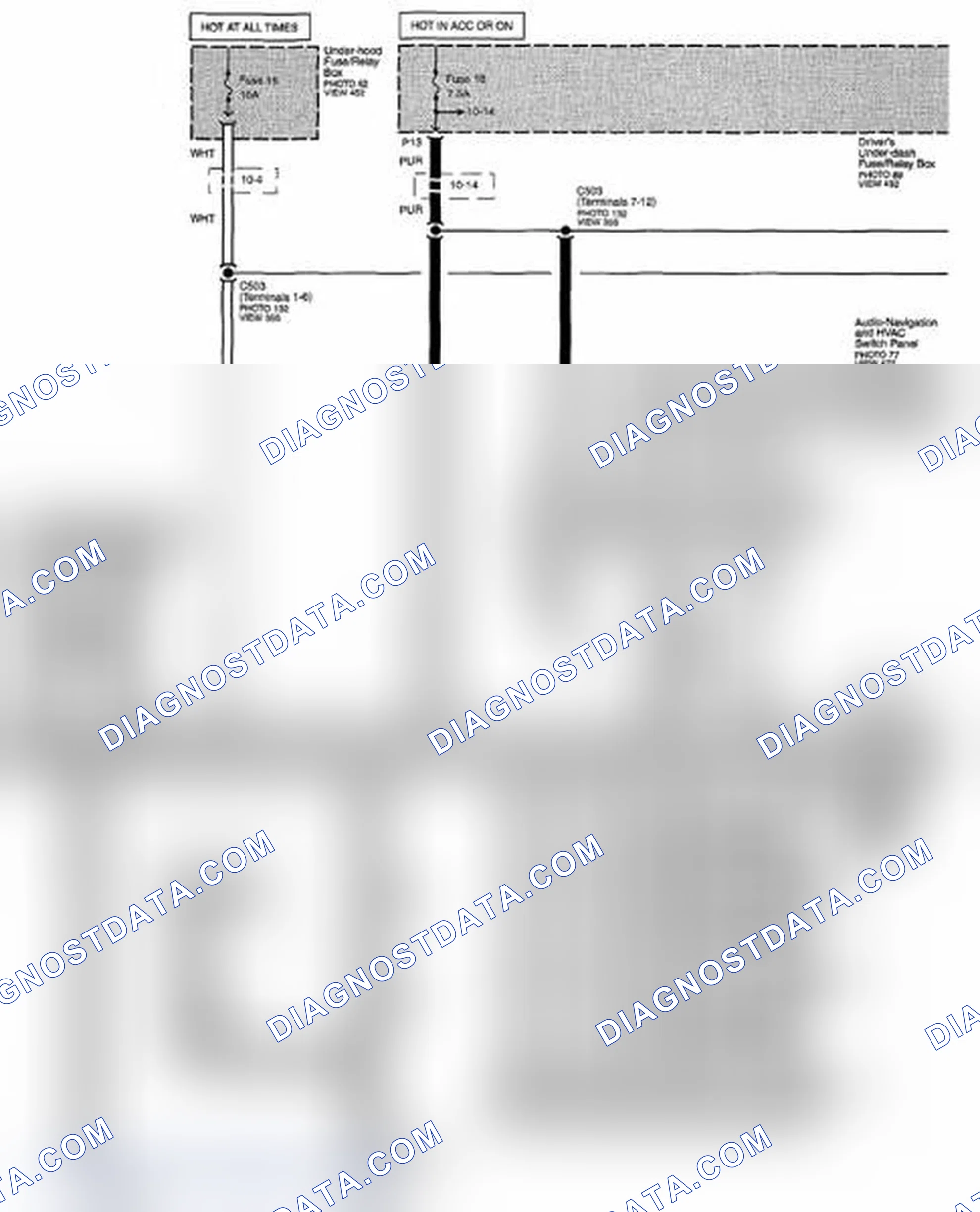Scheme 352: Navigation System Circuit Diagram (Page 156)
