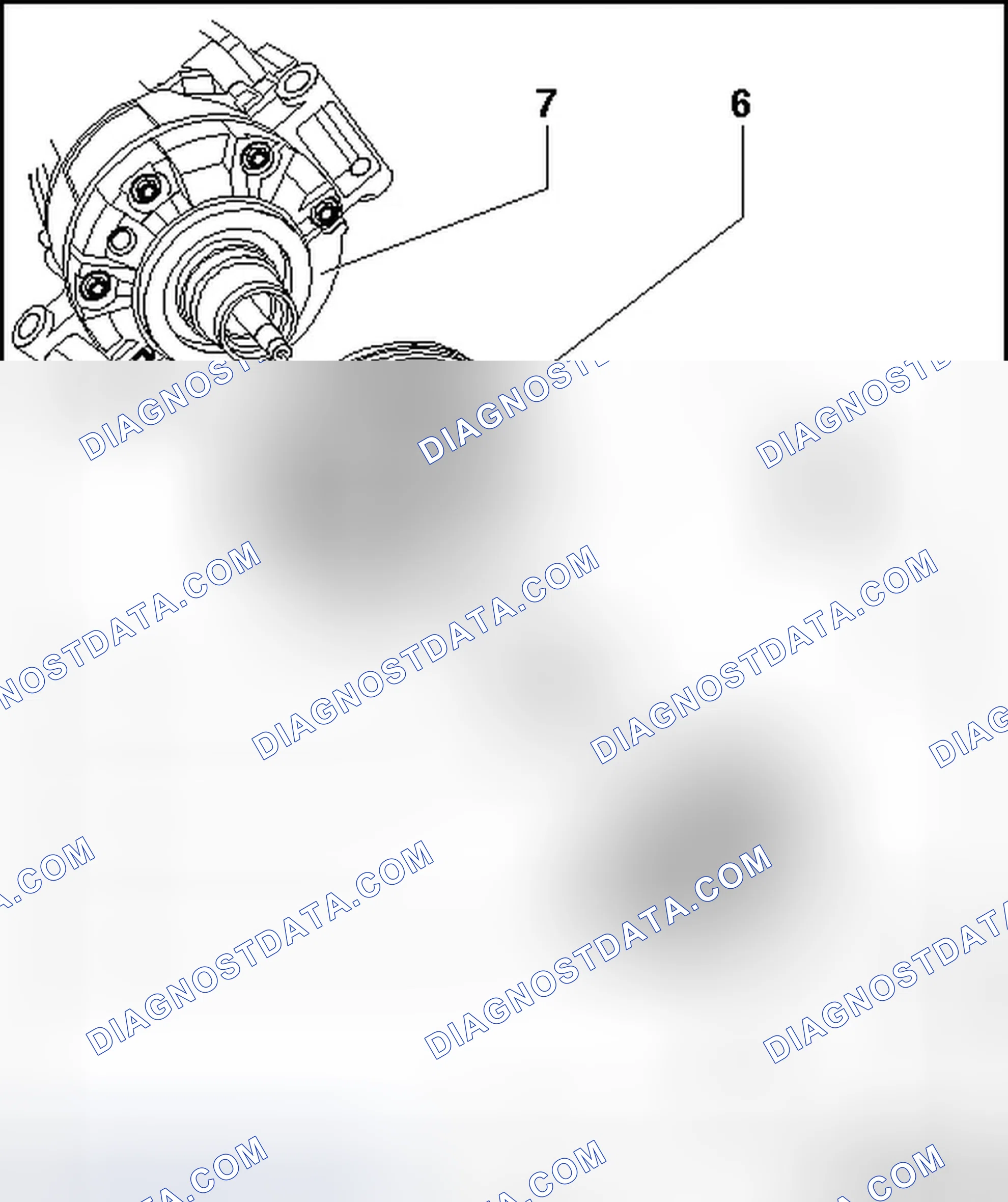Scheme 12: A/C COMPRESSOR BELT PULLEY, DENSO VERSION 2