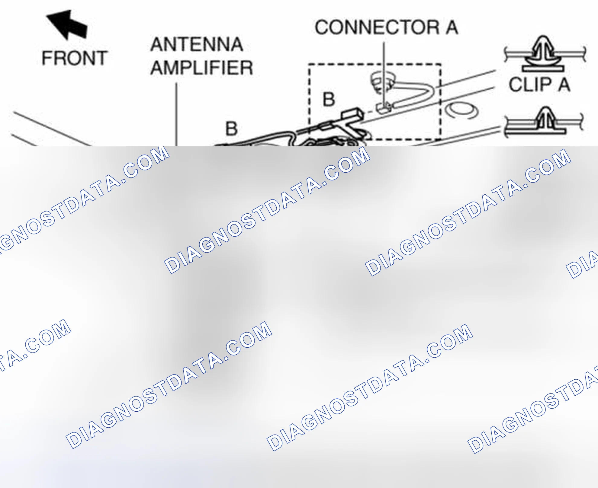 Scheme 9: ANTENNA AMPLIFIER REMOVAL/INSTALLATION