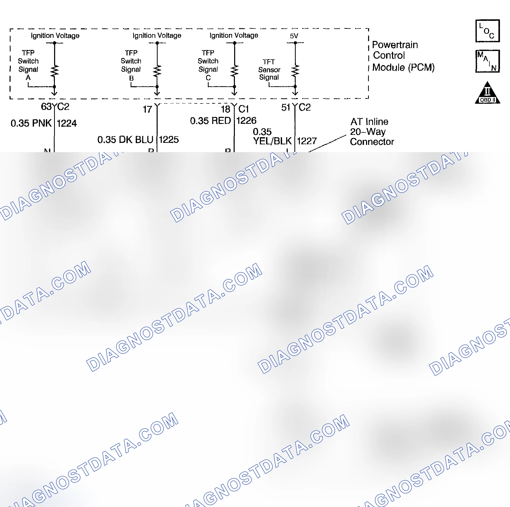Scheme 280: DTC P0712: Short To Ground In TFT Signal Circuit
