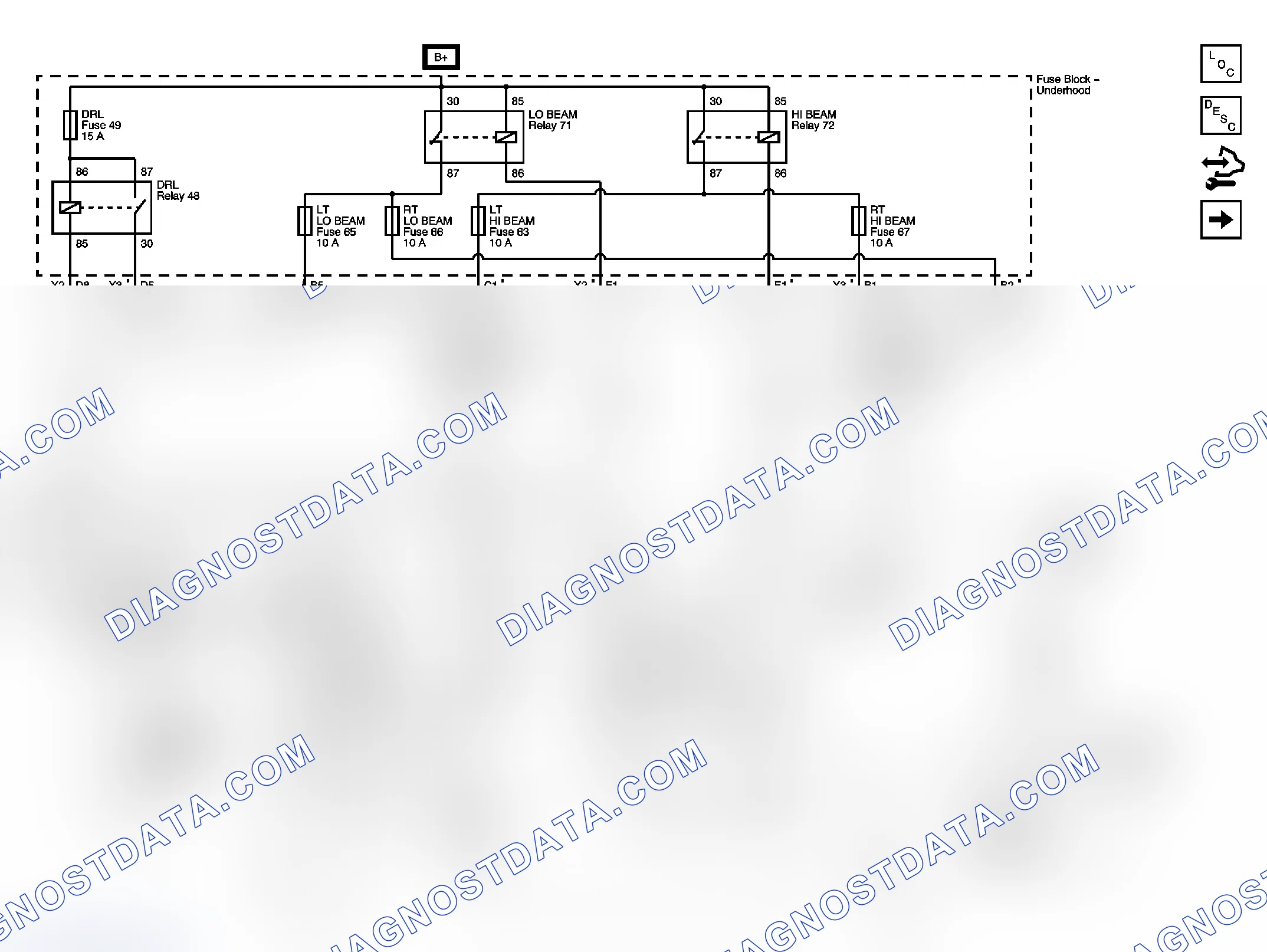 Scheme 1: Headlights/Daytime Running Lights (DRL) Schematics