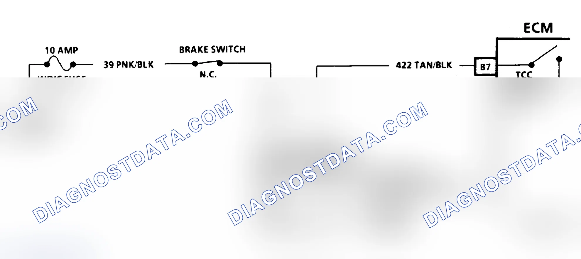 Scheme 206: CHART C-8A, TORQUE CONVERTER CLUTCH ELECTRICAL DIAGNOSIS 2.5L TBI W BODY