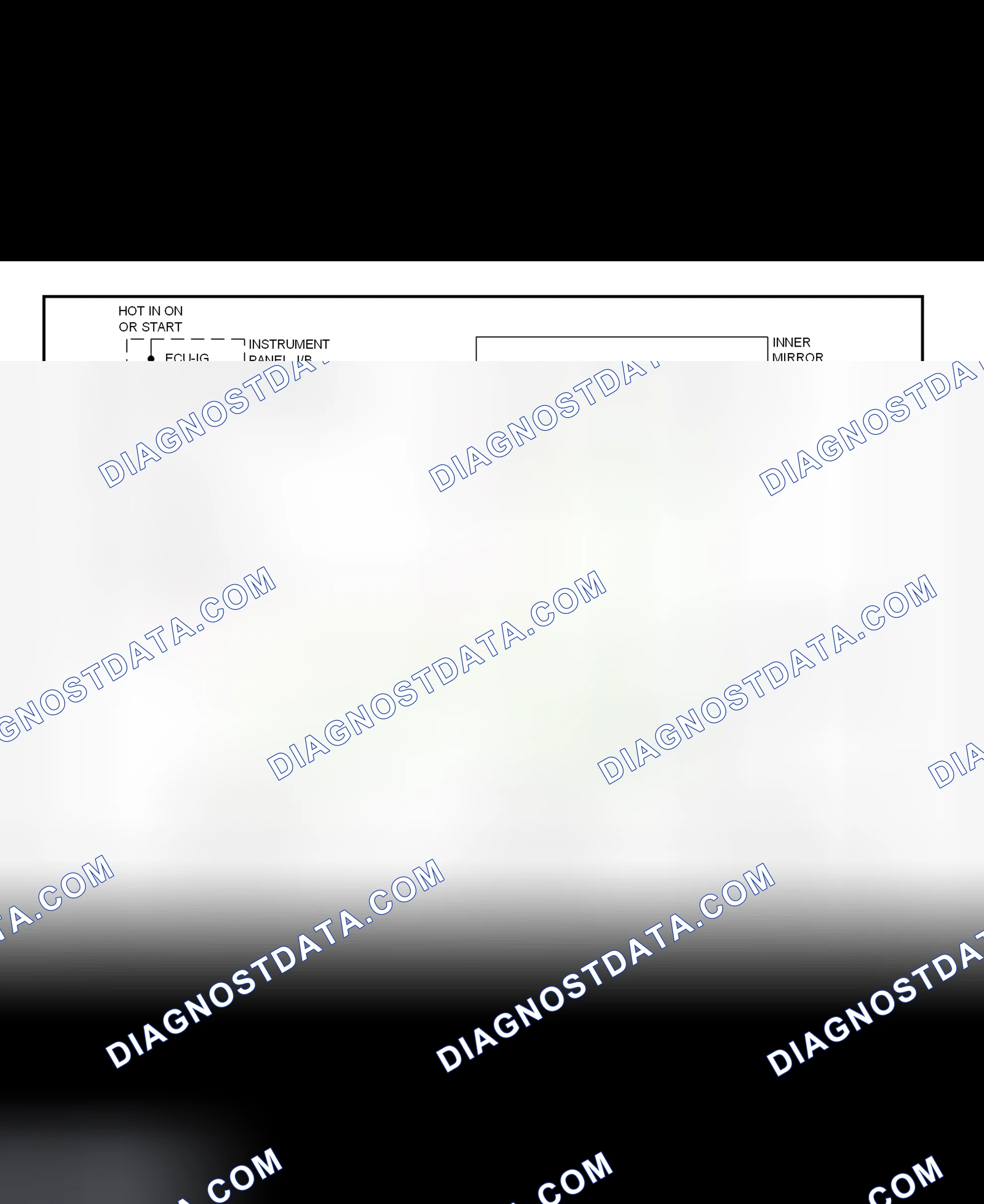 Scheme 9: Power Mirror System Wiring Diagram (RX300 - Automatic Day/Night Mirrors)