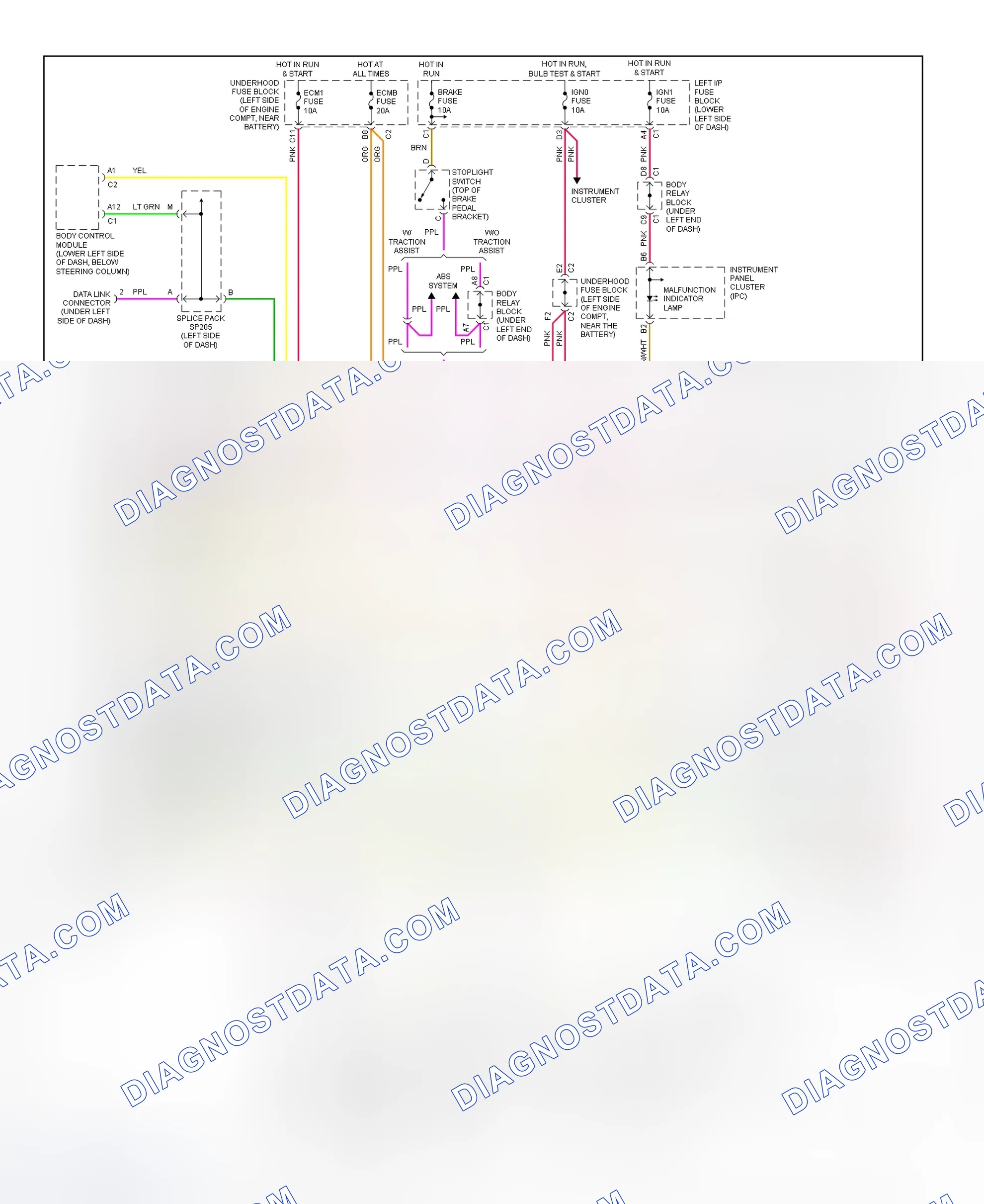 Scheme 479: Transmission Electronic Control System Wiring Diagram (2001-02 Sierra & Silverado - 4.3L)