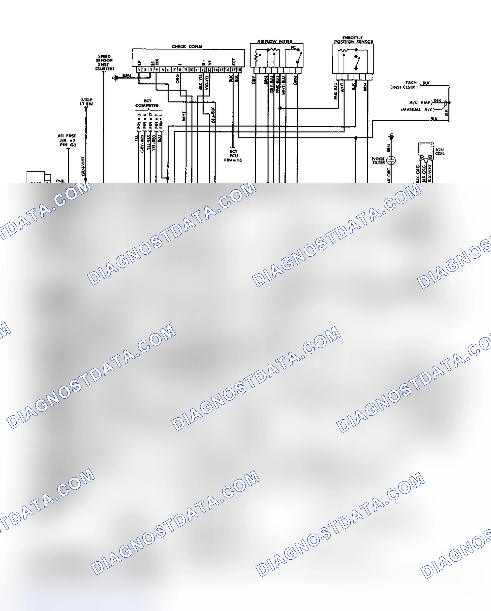 Scheme 56: EFI/TCCS Wiring Diagram (Celica - W/3S-GE Engine)