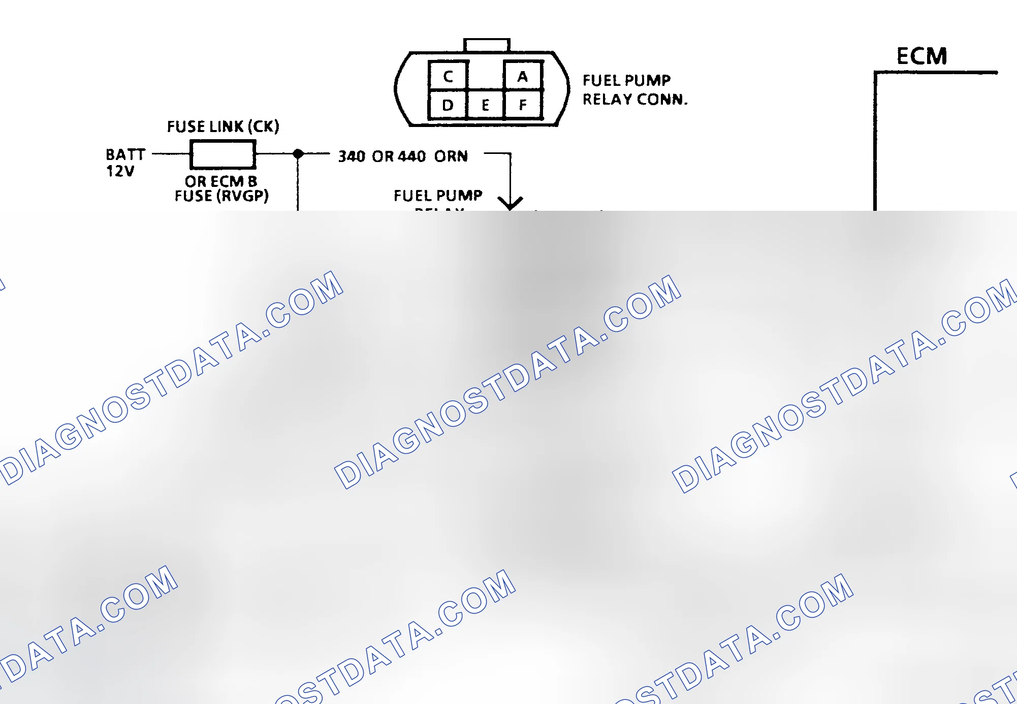 Scheme 12: Chart A-5 Schematic, Fuel Pump Ckt Diagnosis (C, K, R, V, G, P & GP Series) One Fuel Tank