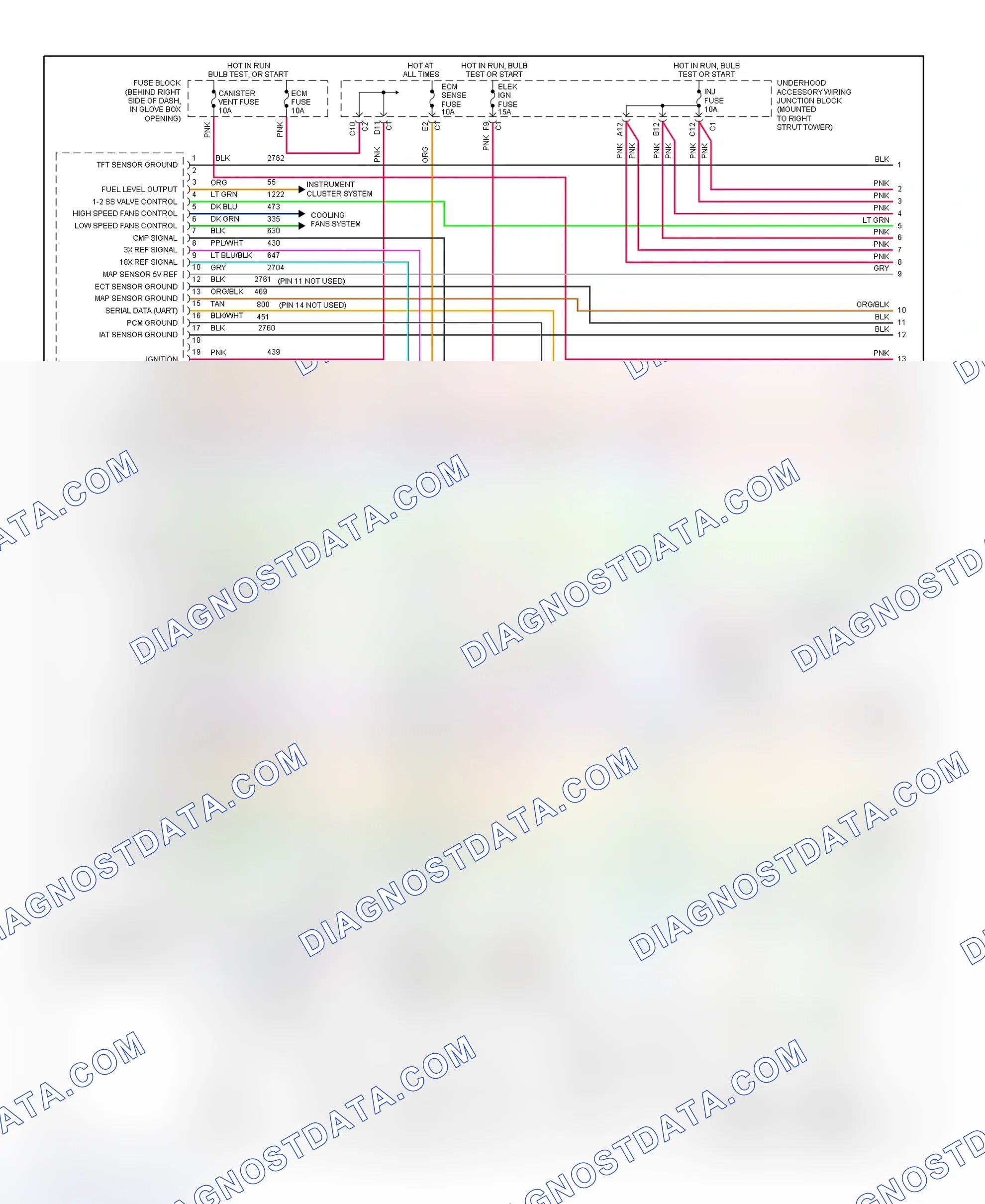 Scheme 118: PCM Wiring Diagram (Grand Prix - 3.8L VIN 1 - 1 Of 4)