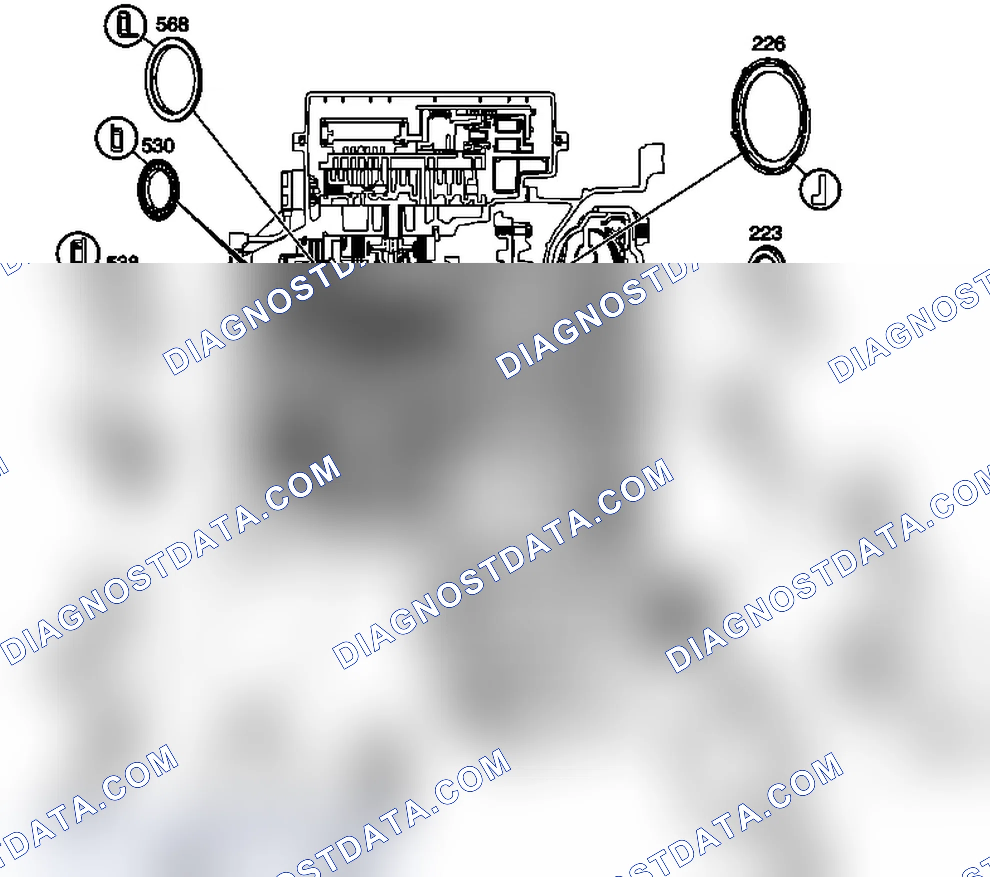 Scheme 170: Bushing, Bearing, and Washer Locations (Gen 2/Hybrid)