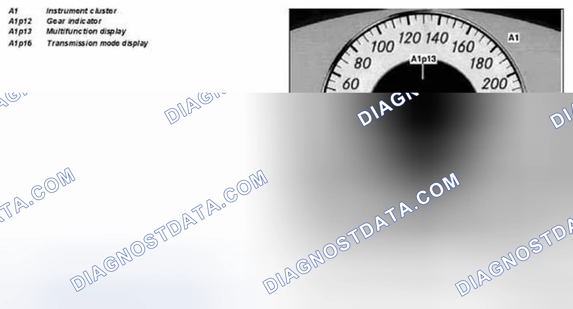 Scheme 391: Identifying Gear Indicator In Instrument Cluster