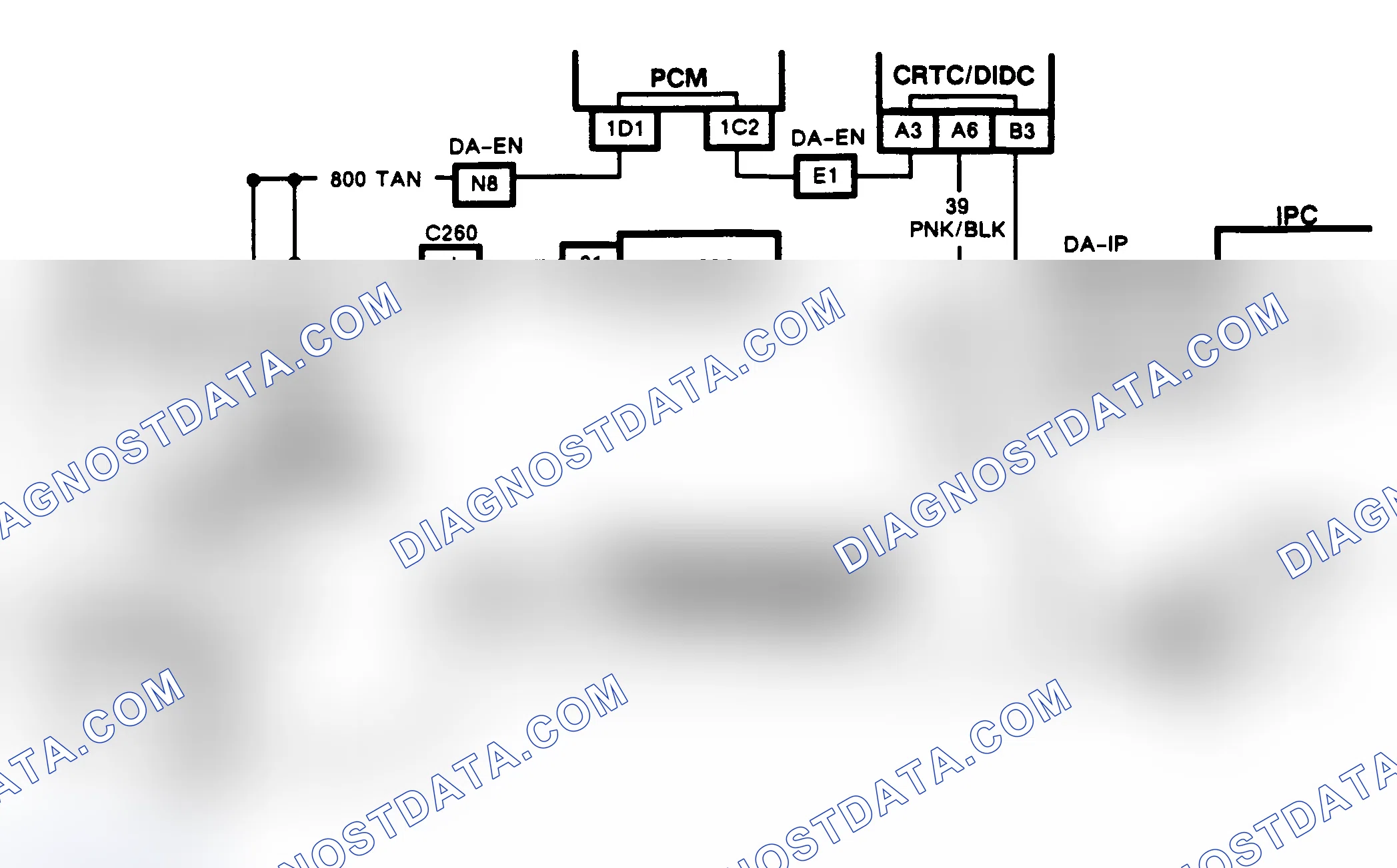 Scheme 103: CHART D-2, SERIAL DATA CIRCUIT SHORTED TO VOLTAGE (CRT EQUIPPED TORONADO & TROFEO)