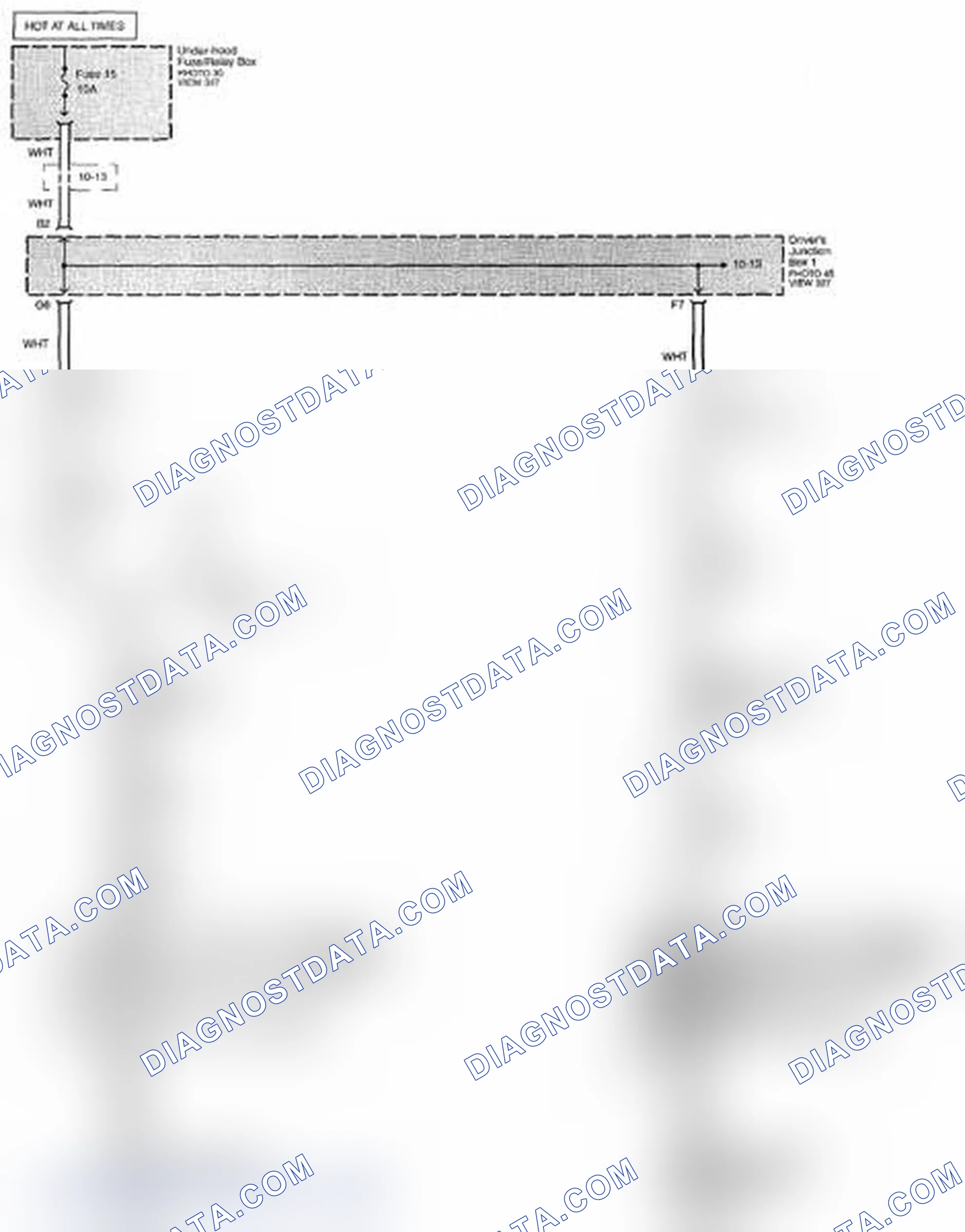 Scheme 349: Interior Lights Circuit Diagram - Door Courtesy Lights (Page 114-4)