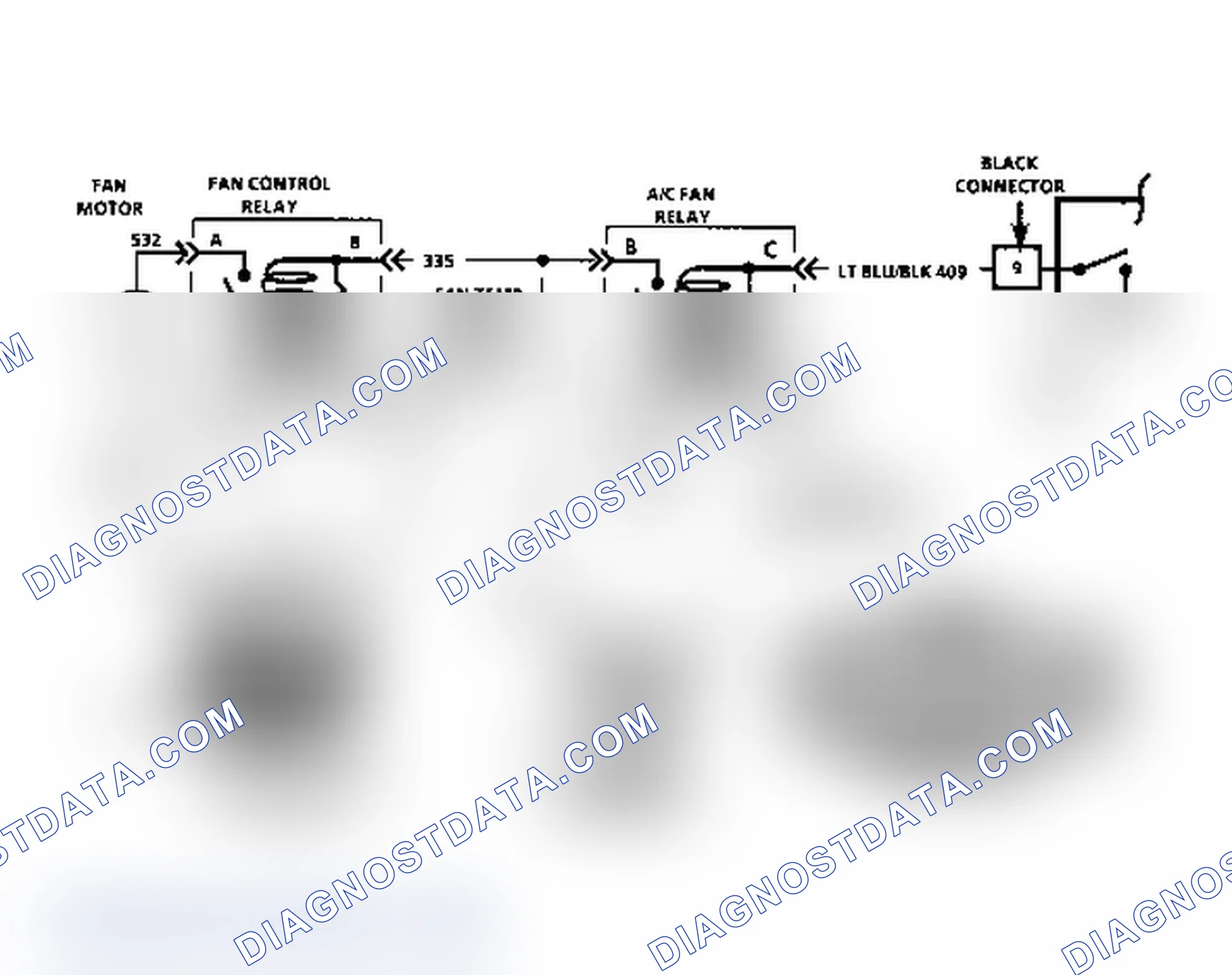 Scheme 310: Chart C12A Schematic: Engine Cooling Fan (J/N Body)