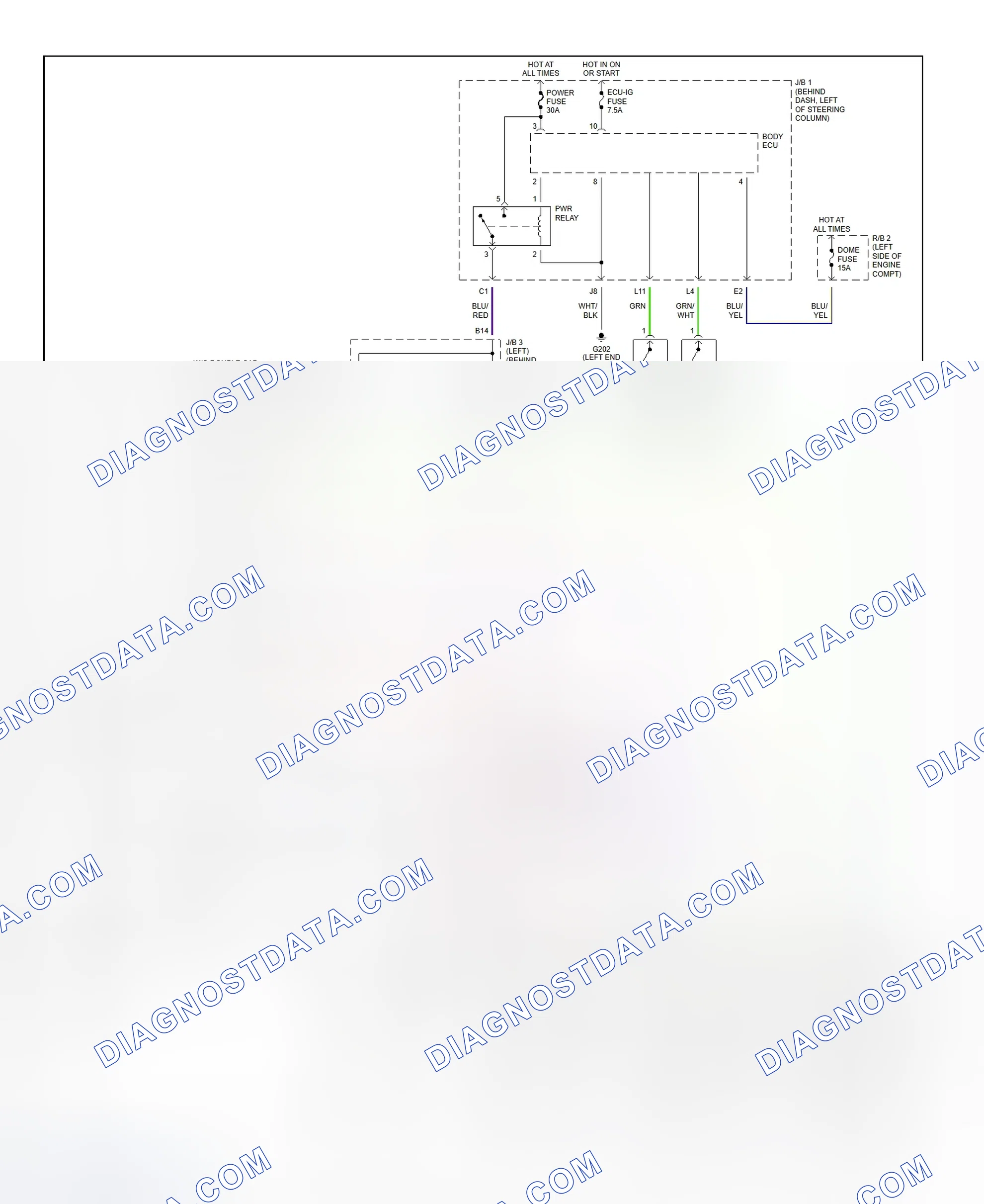 Scheme 8: Power Window System Wiring Diagram (Tacoma)