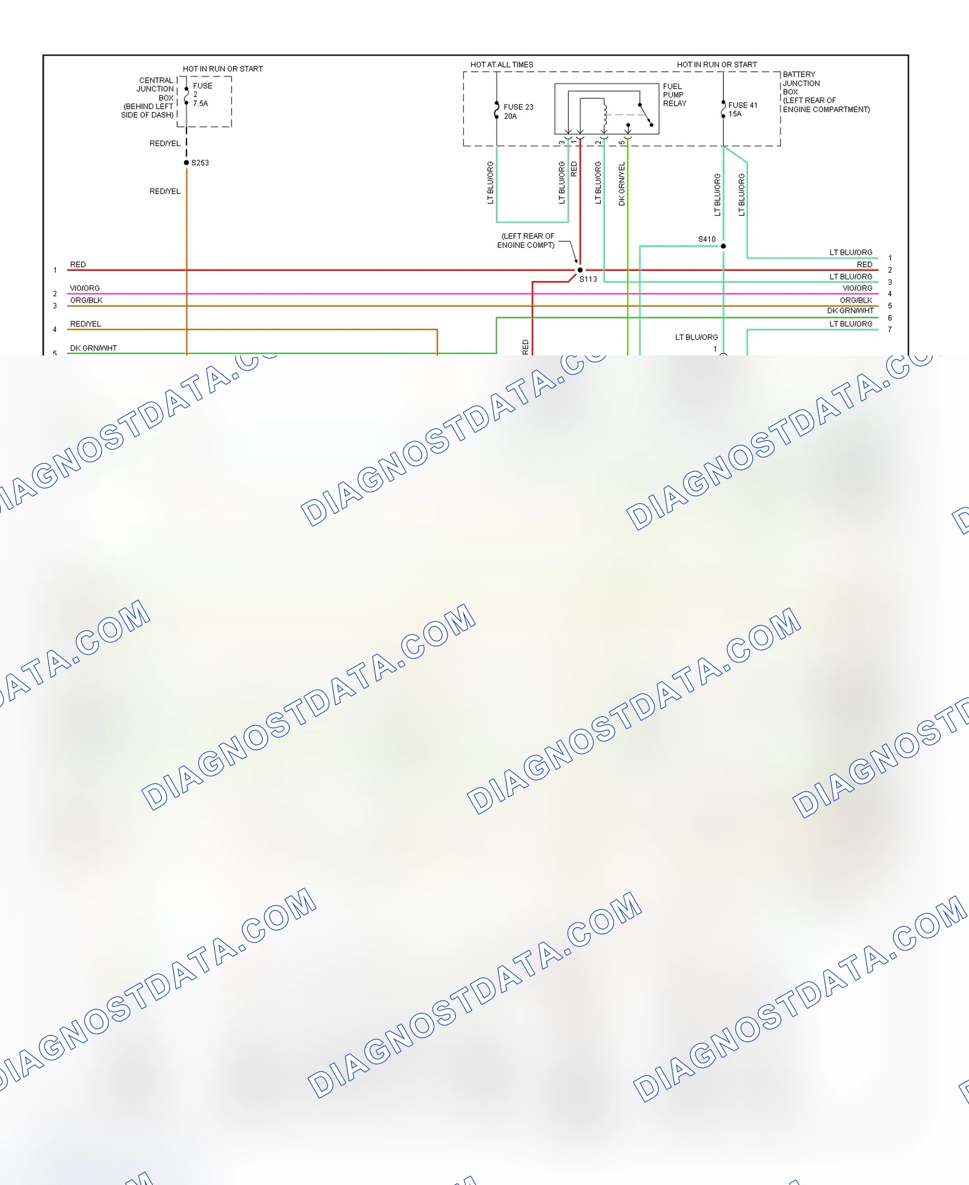 Scheme 101: PCM Wiring Diagram (Explorer Sport & Explorer Sport Trac - 4.0L - 2 Of 4)