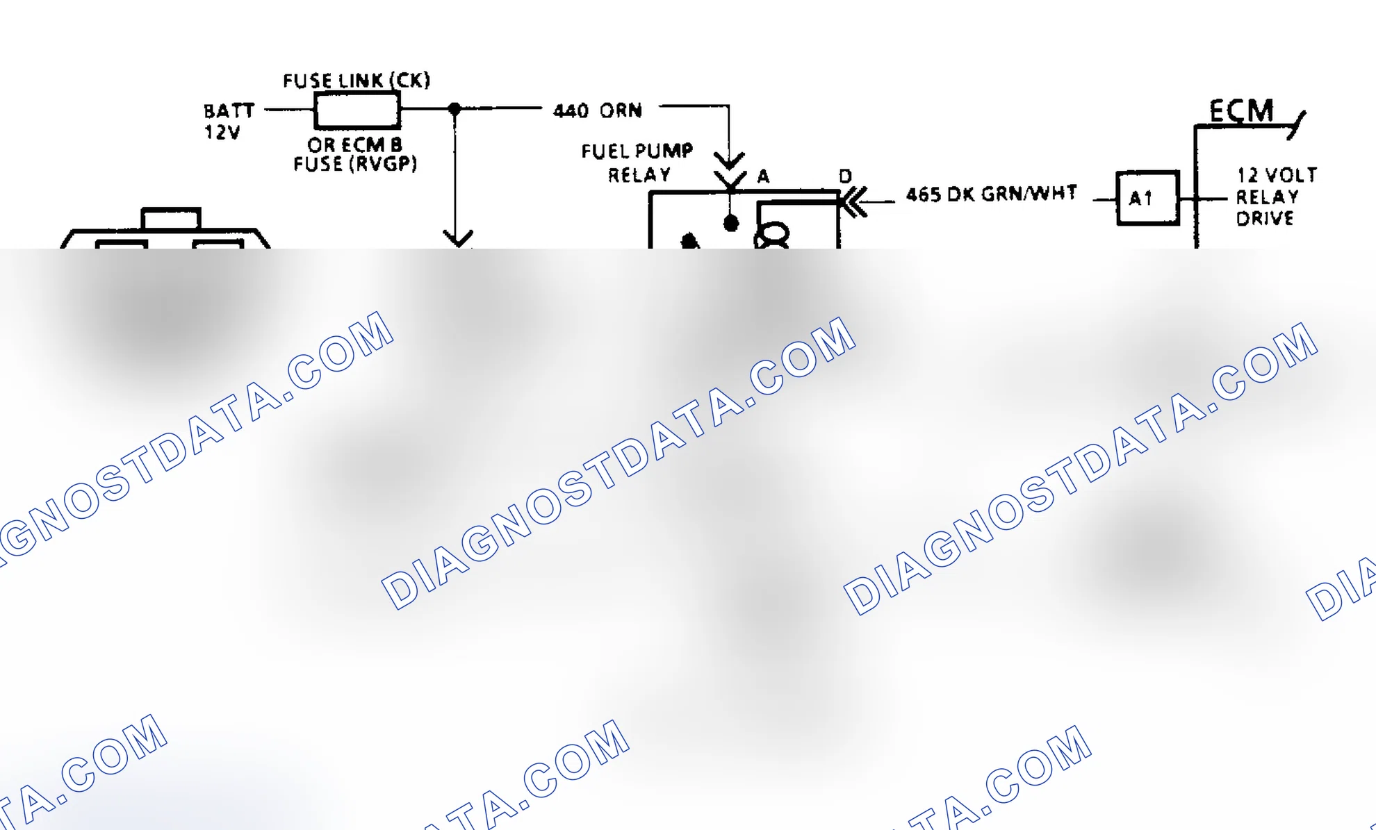 Scheme 115: Code 54, Fuel Pump Schematic (All Others)
