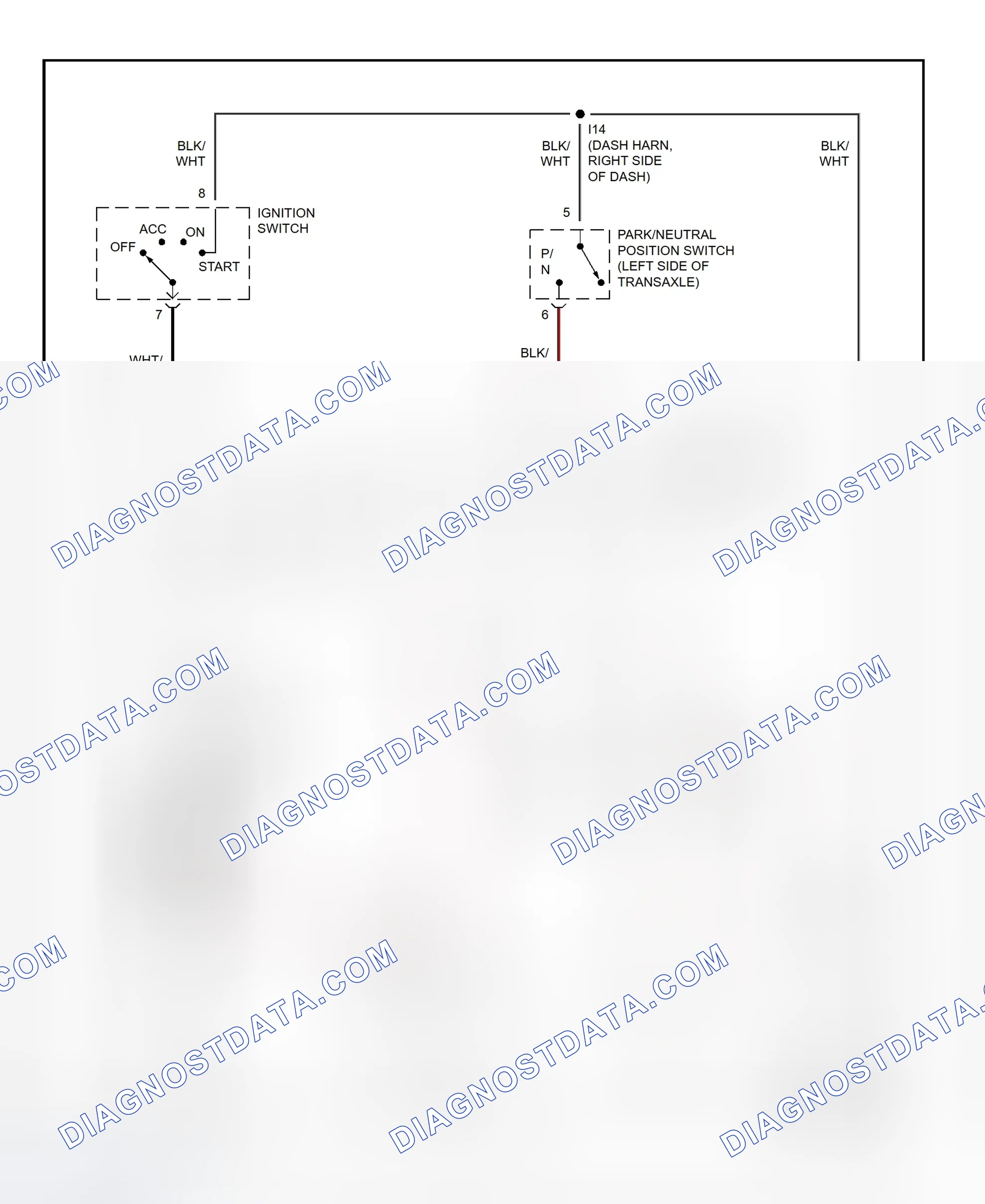 Fig. 18: Starting System Wiring Diagram (Avalon)
