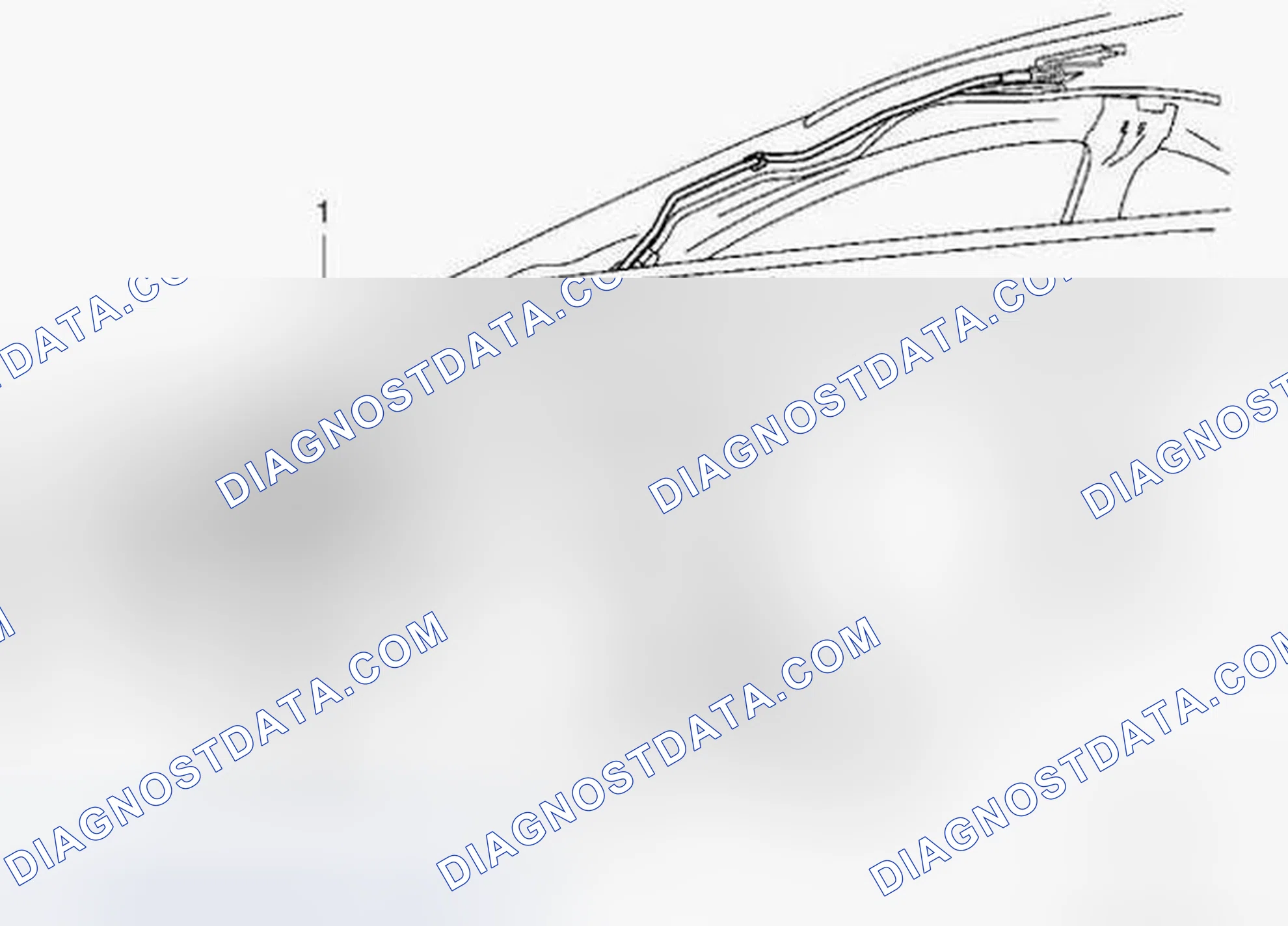 Scheme 2: Sunroof Housing Rear Drain Hose, Replace 4D