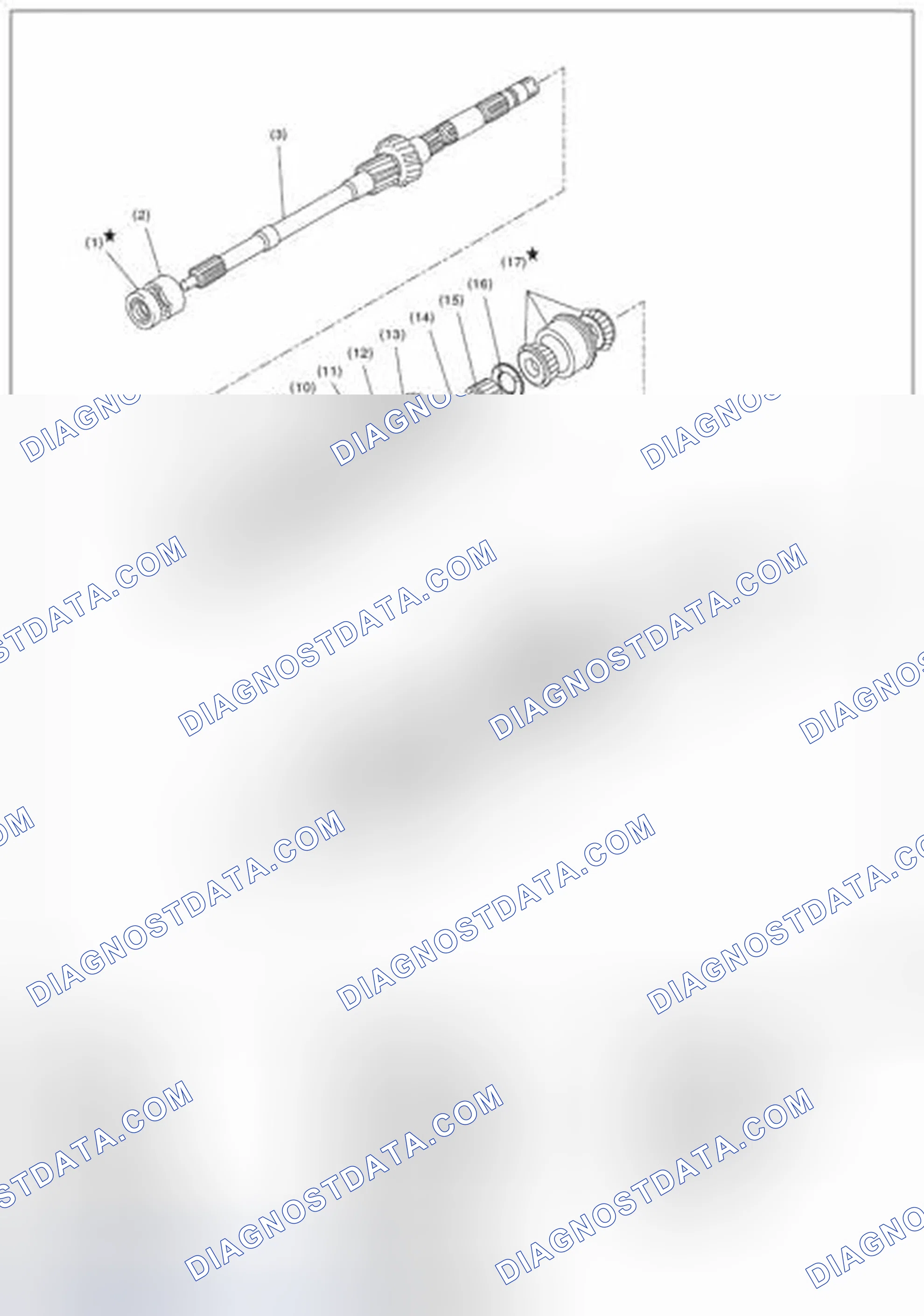 Scheme 22: MAIN SHAFT FOR SINGLE-RANGE
