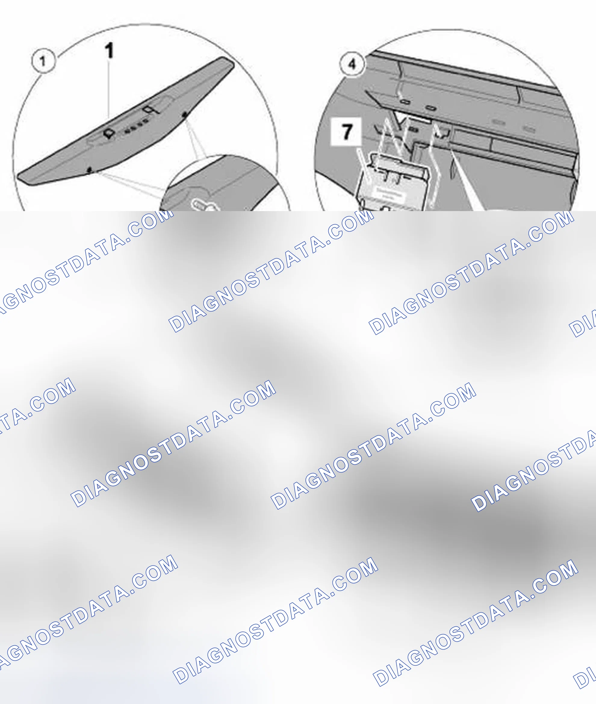 Scheme 58: Disassembling release for front lid