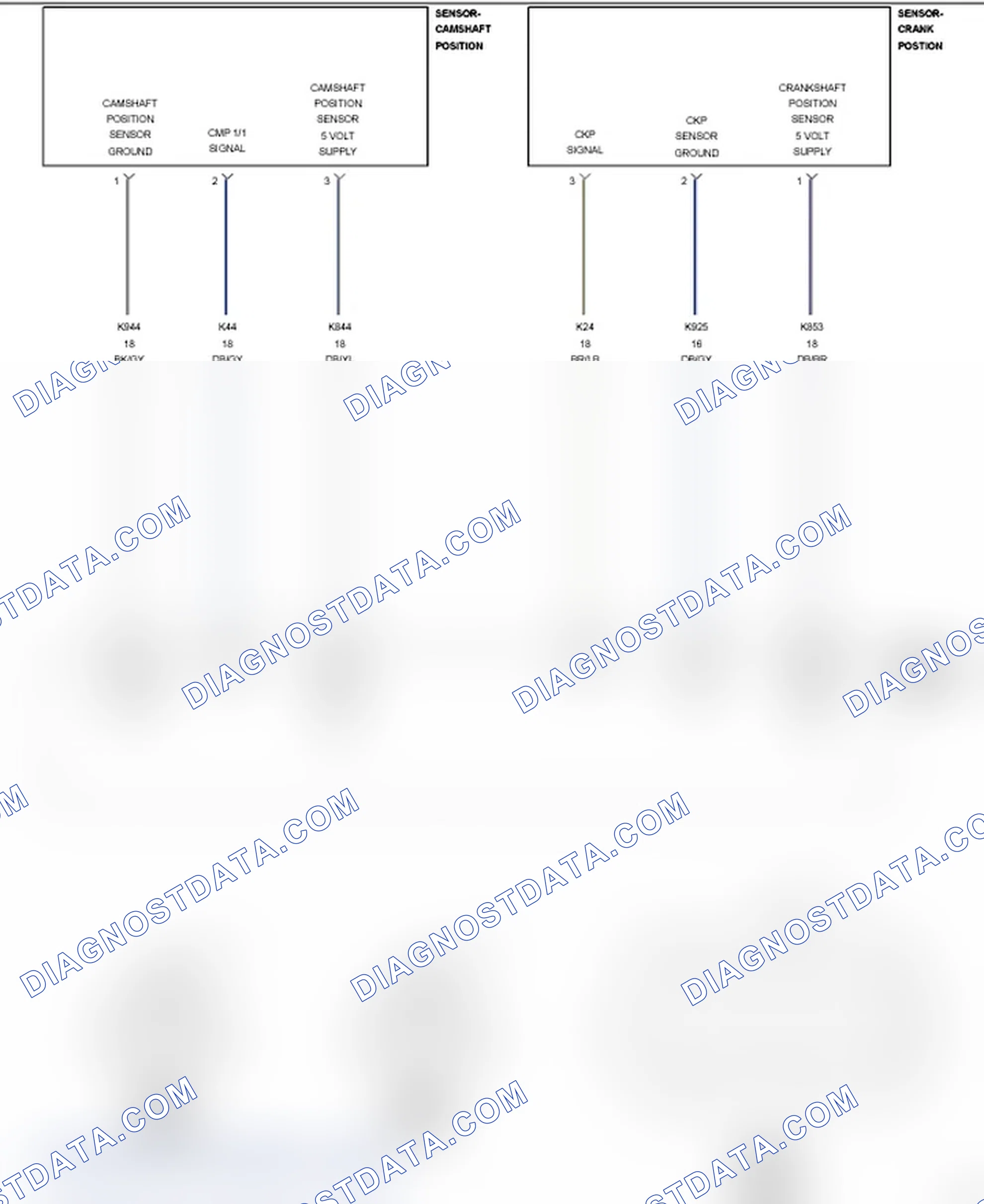 Scheme 506: P0016-CRANKSHAFT/CAMSHAFT MISALIGNMENT-BANK 1- SENSOR 1