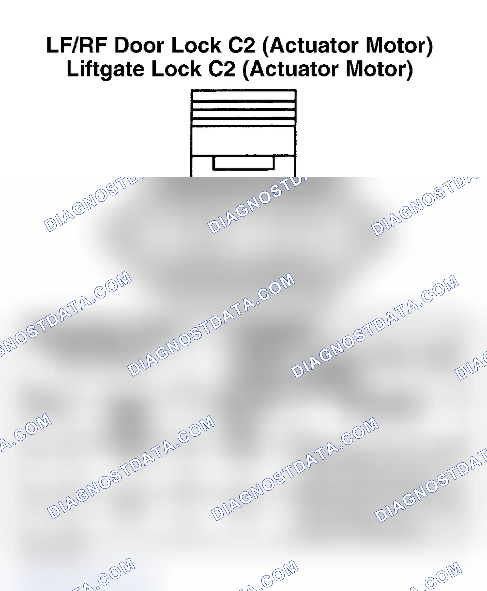 Scheme 52: DOOR LOCK (ACTUATOR MOTOR) C2 (LF & RF) & LIFTGATE LOCK (ACTUATOR MOTOR) C2