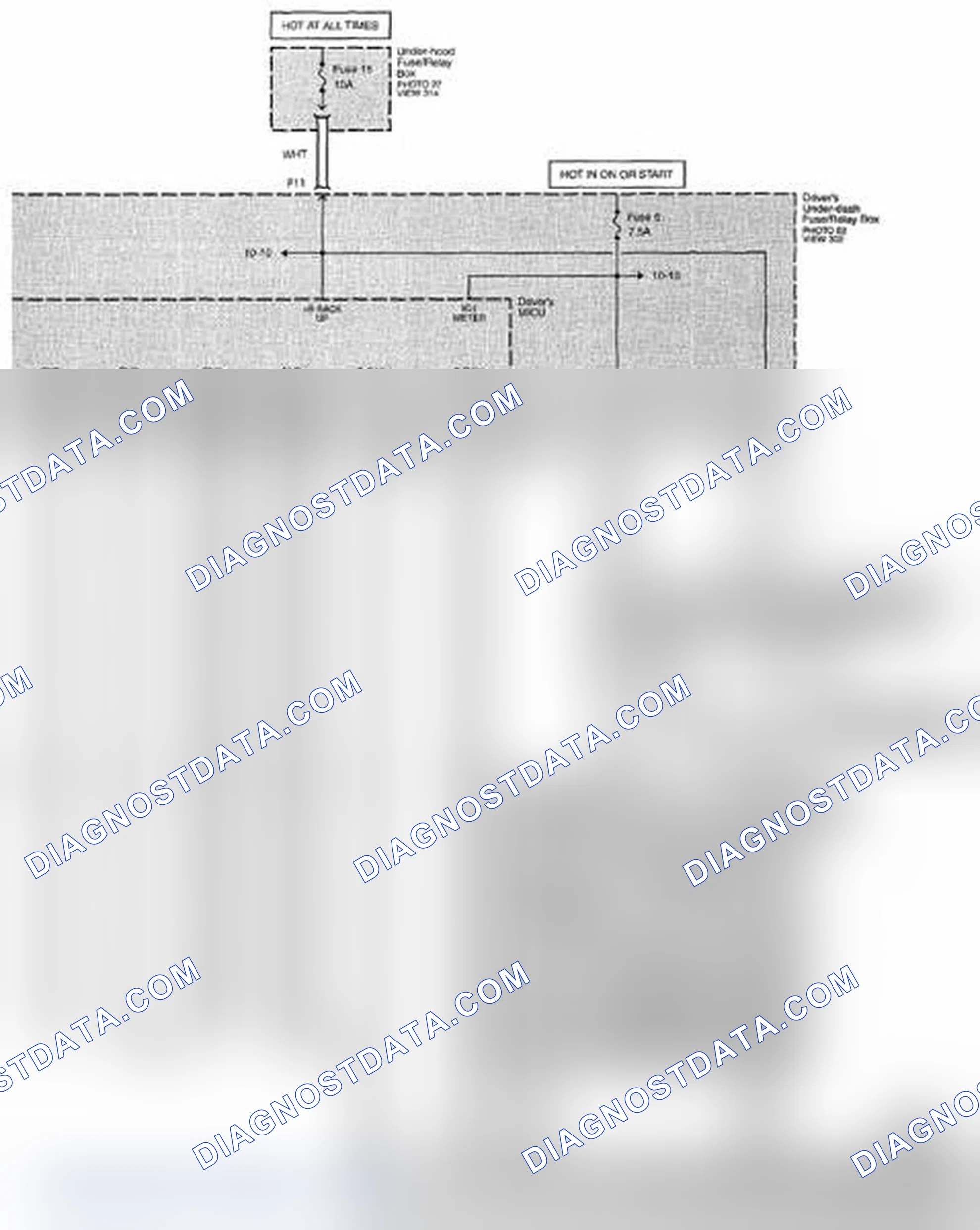 Scheme 232: License Plate, Parking, Side Marker Lights, And Taillights Circuit Diagram (Page 110-5)