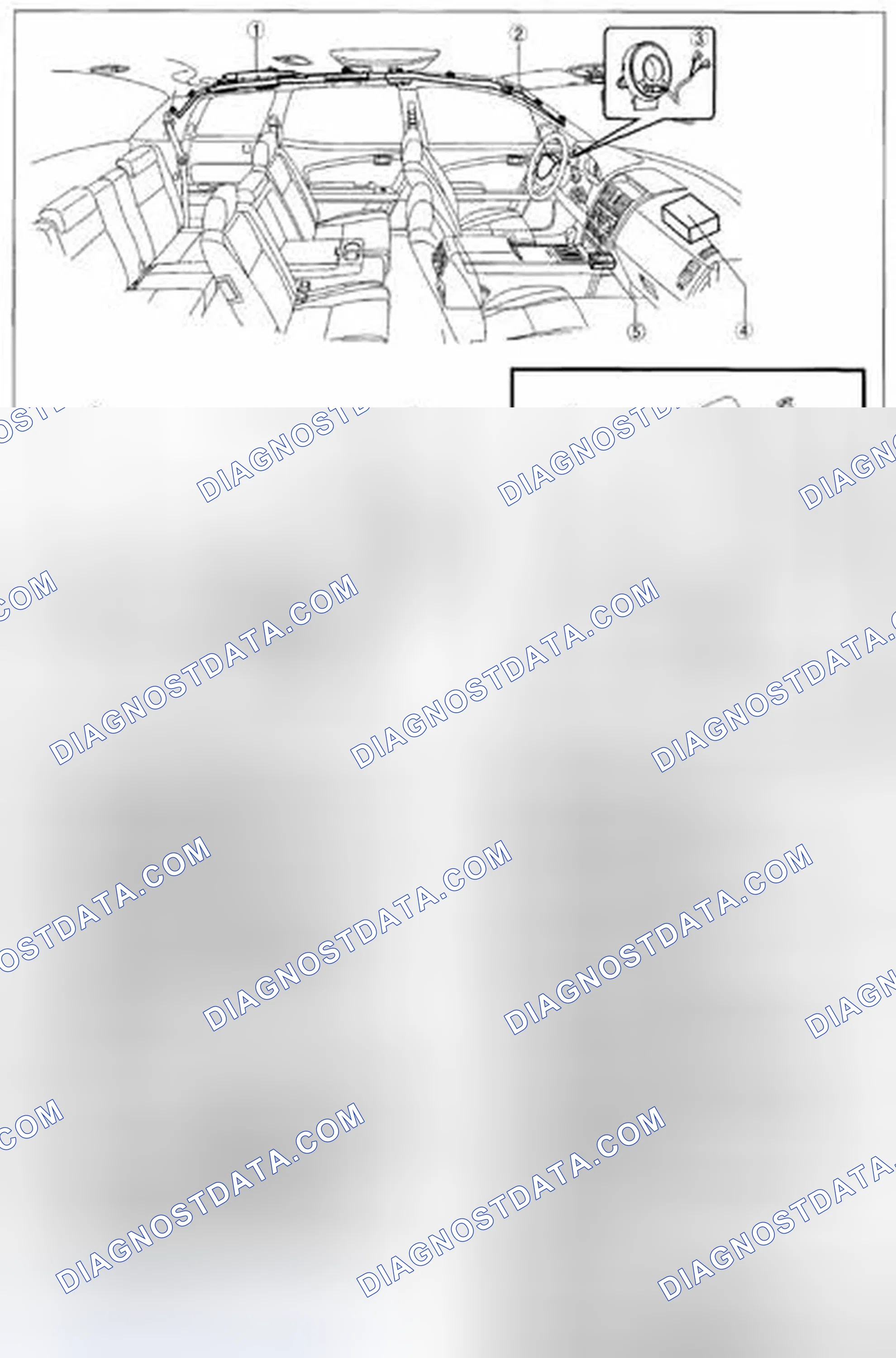 Scheme 1: AIR BAG SYSTEM LOCATION INDEX [TWO-STEP DEPLOYMENT CONTROL SYSTEM]