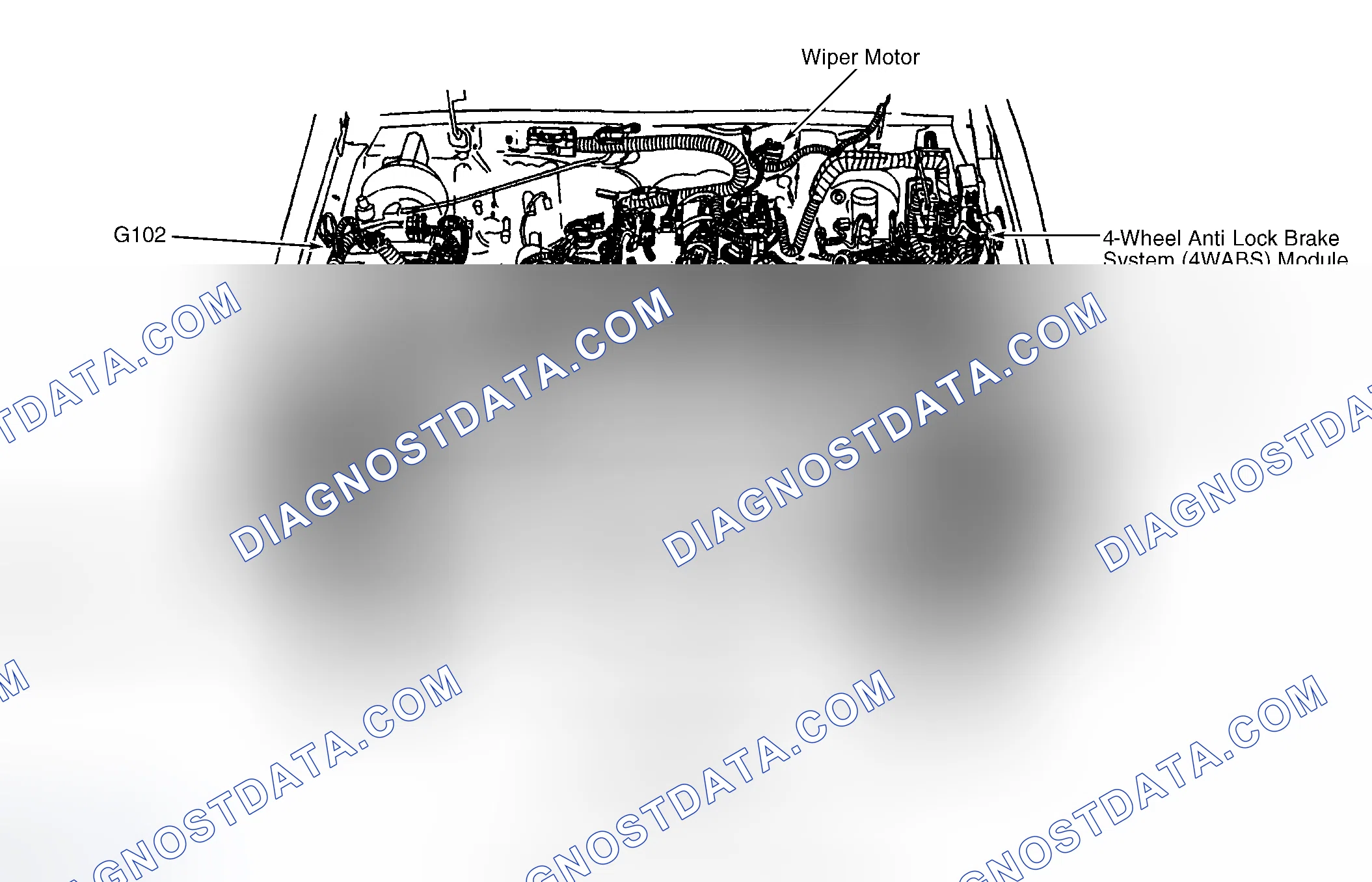 Scheme 2: Engine Compartment (4.0L EI Shown, 4.0L SOHC Similar)