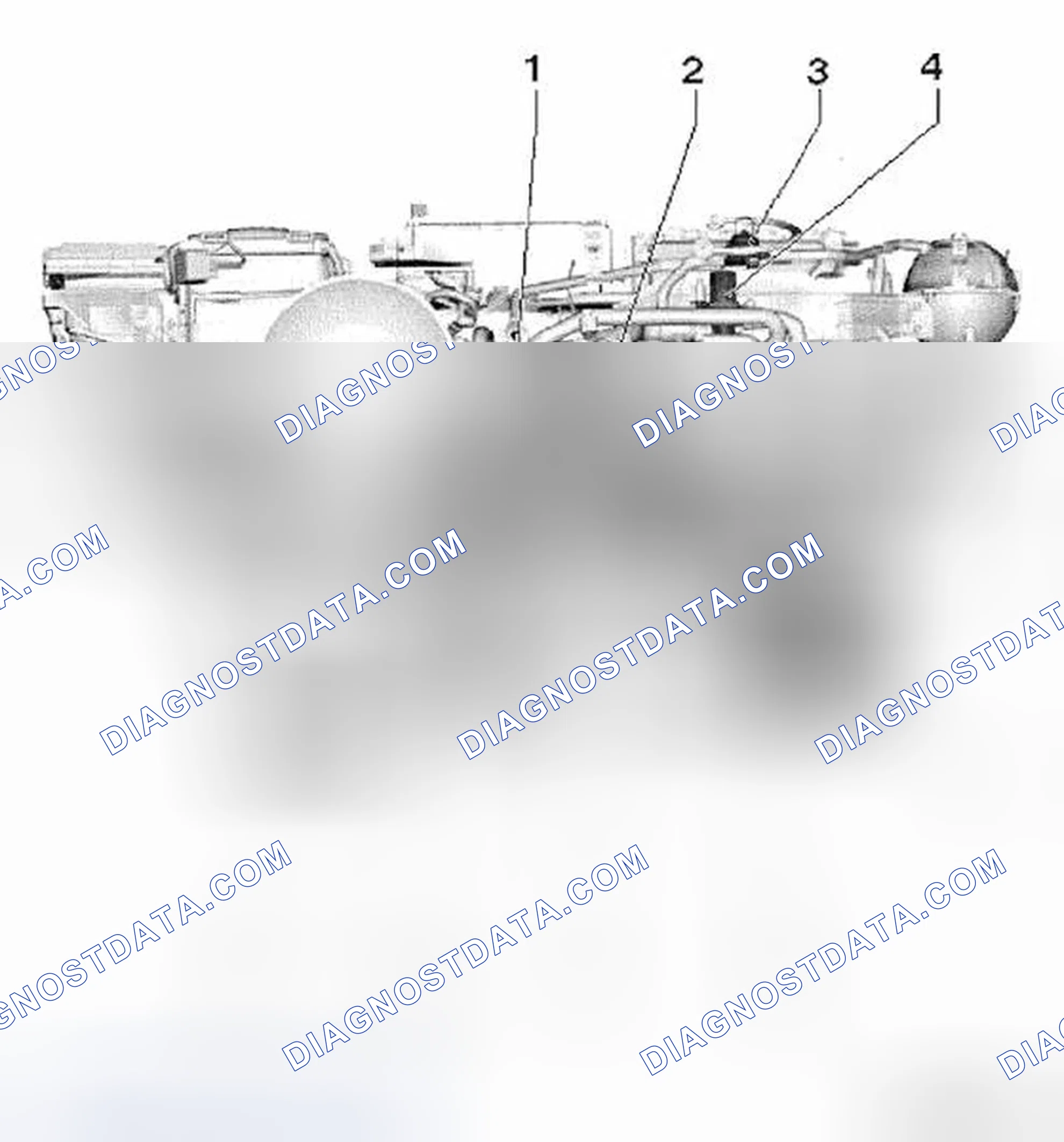Scheme 43: COOLANT CIRCUIT OVERVIEW, GOLF BLUE-E-MOTION, FRONT