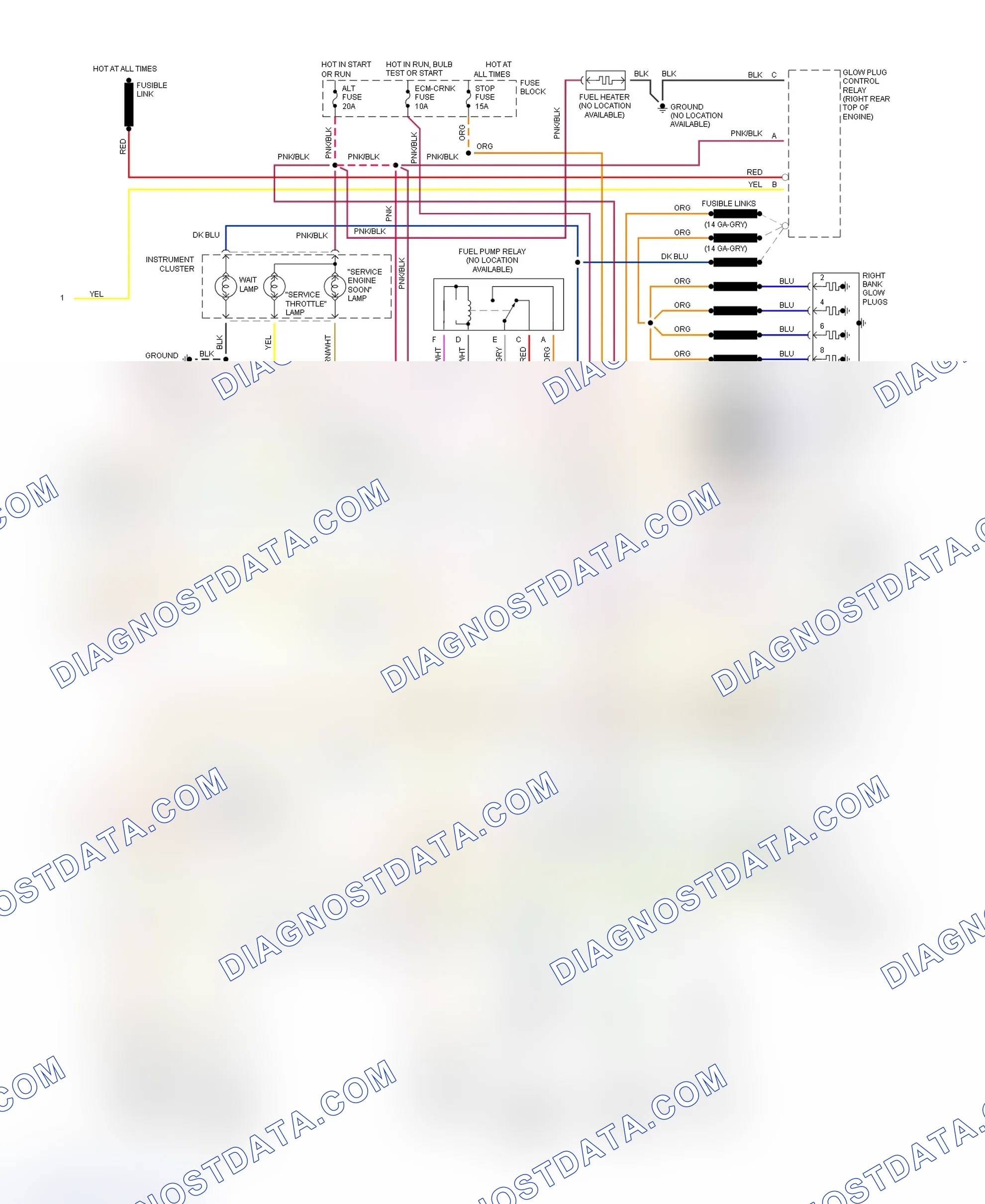 Scheme 421: Wiring Diagram ("P" Series - Commercial - (VIN F) With 4L80-E - 2 Of 2)