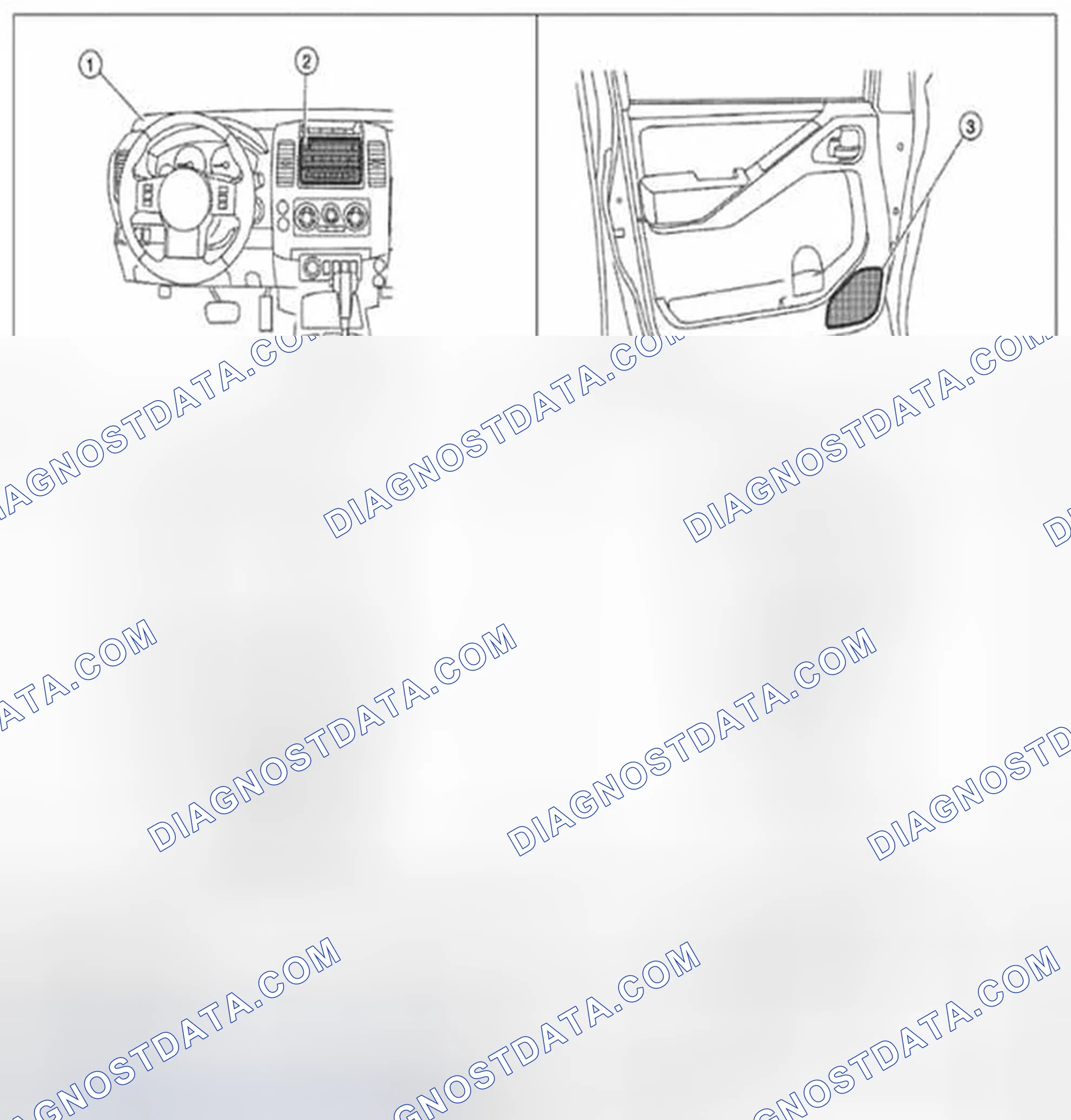 Scheme 2: Audio System: Component Parts Location
