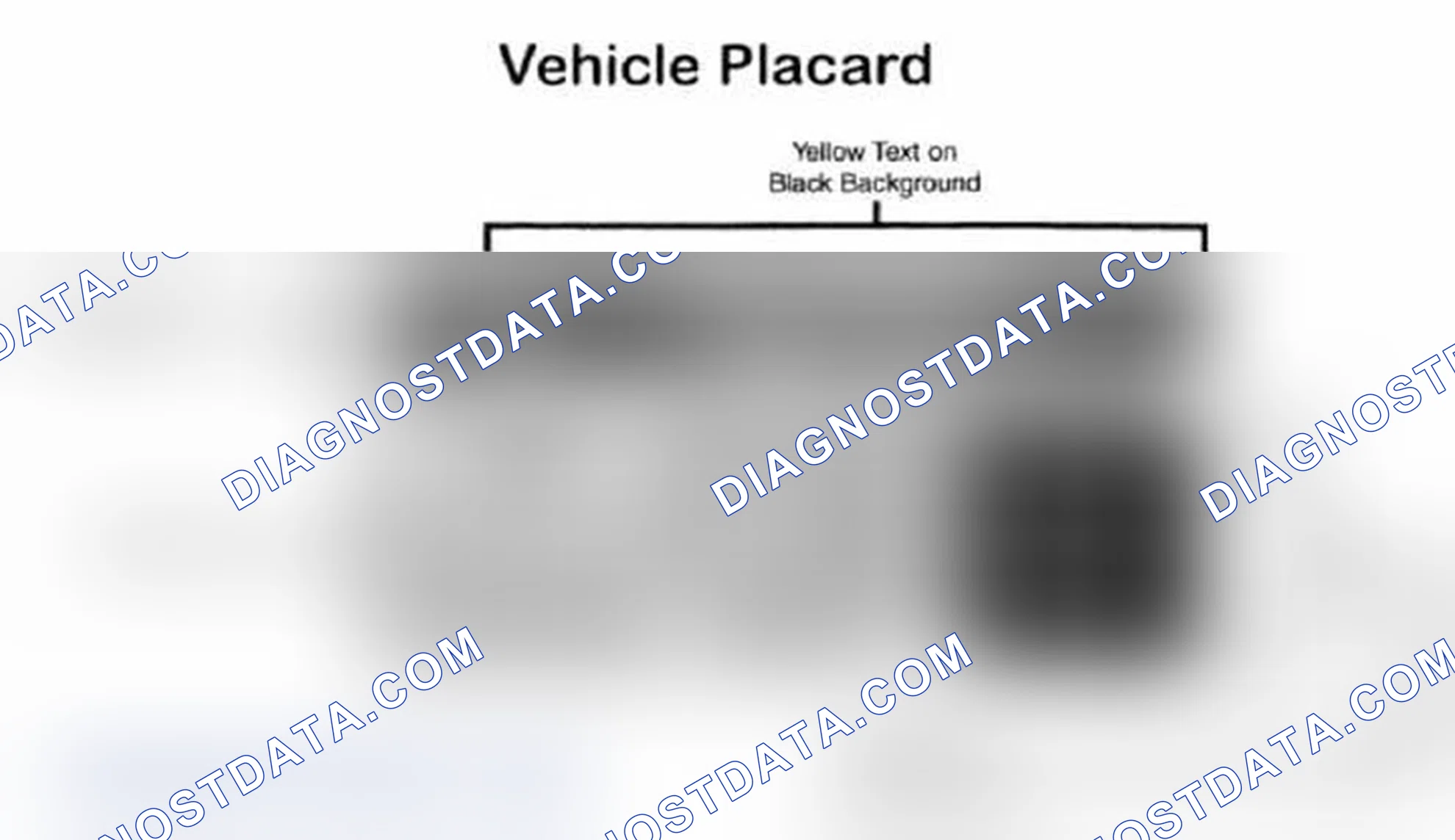 Scheme 28: Vehicle Tire Placard - Typical