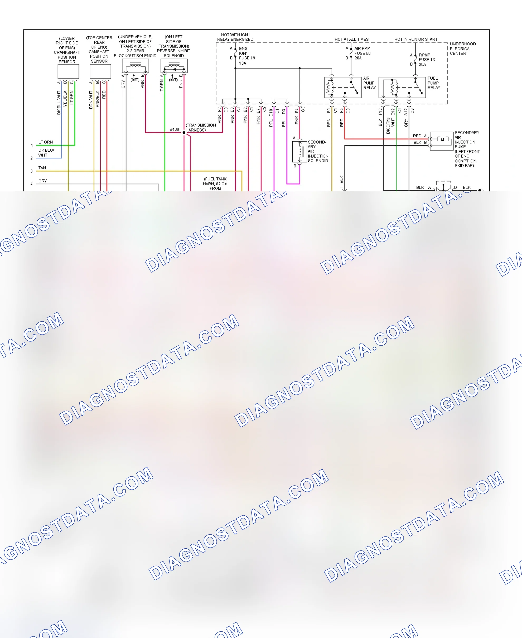 Scheme 71: PCM Wiring Diagram (Corvette - 5.7L - 2 Of 4)