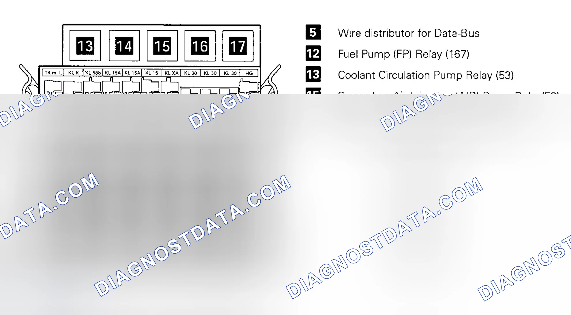 Scheme 52: Fuel System Pressure Release (2.8L VR6, Engine Code AXK)