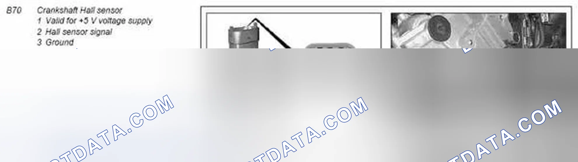 Scheme 113: Component description for the crankshaft Hall sensor - GF07.04-P-6220V