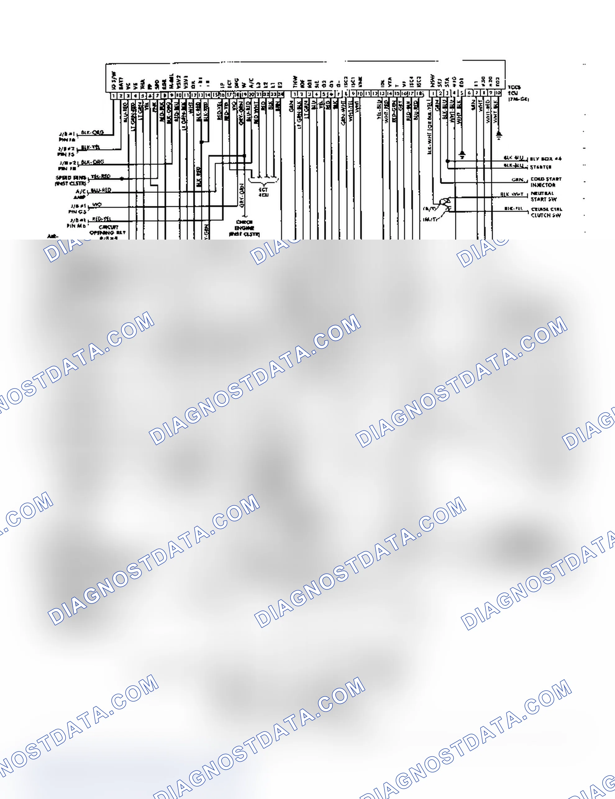 Scheme 62: EFI/TCCS Wiring Diagram (Supra - W/7M-GE)