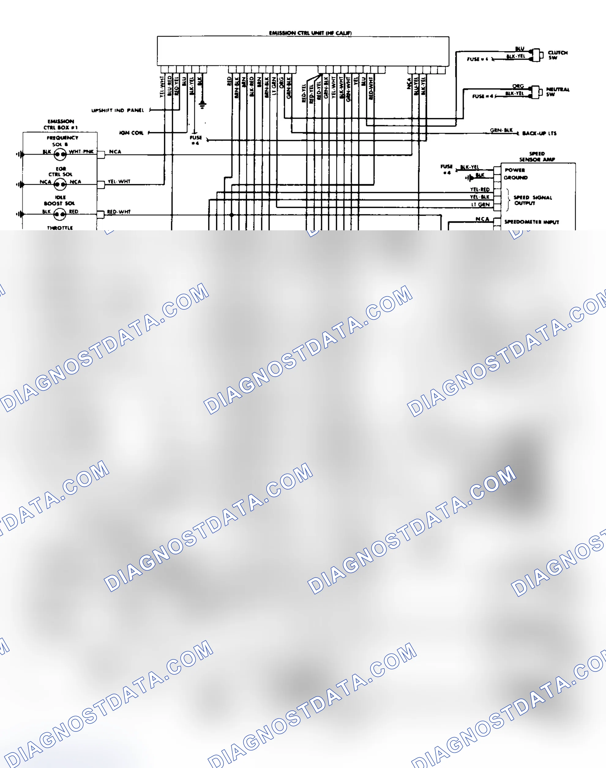 Scheme 38: Civic CRX HF California Wiring Diagram (Carburetor)