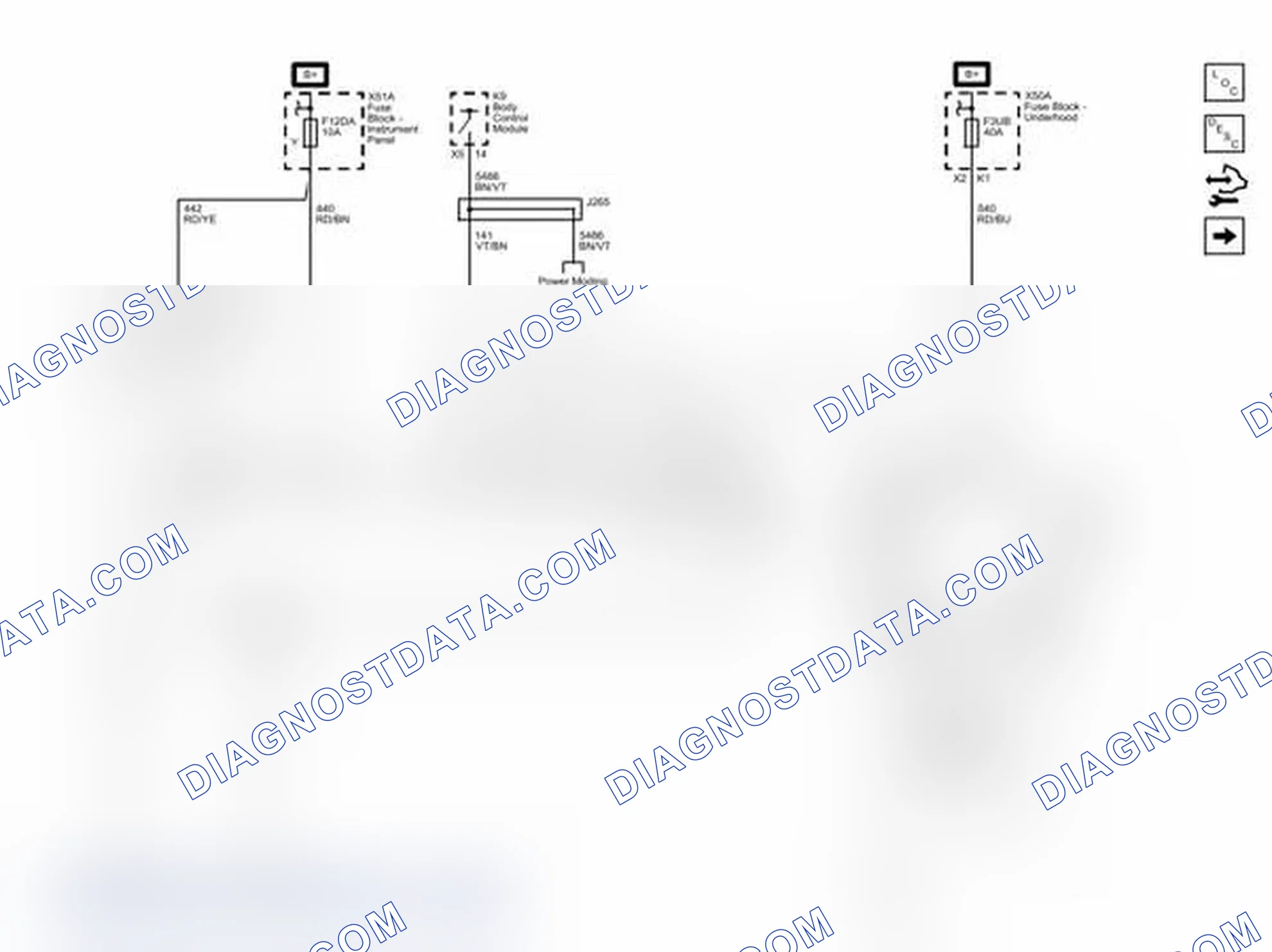 Scheme 66: Power, Ground, and Blower Motor