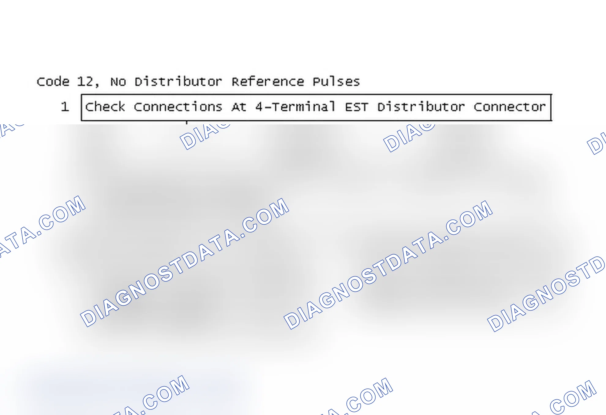 Scheme 284: Flow Chart - Code 12, No Distributor Reference Pulses