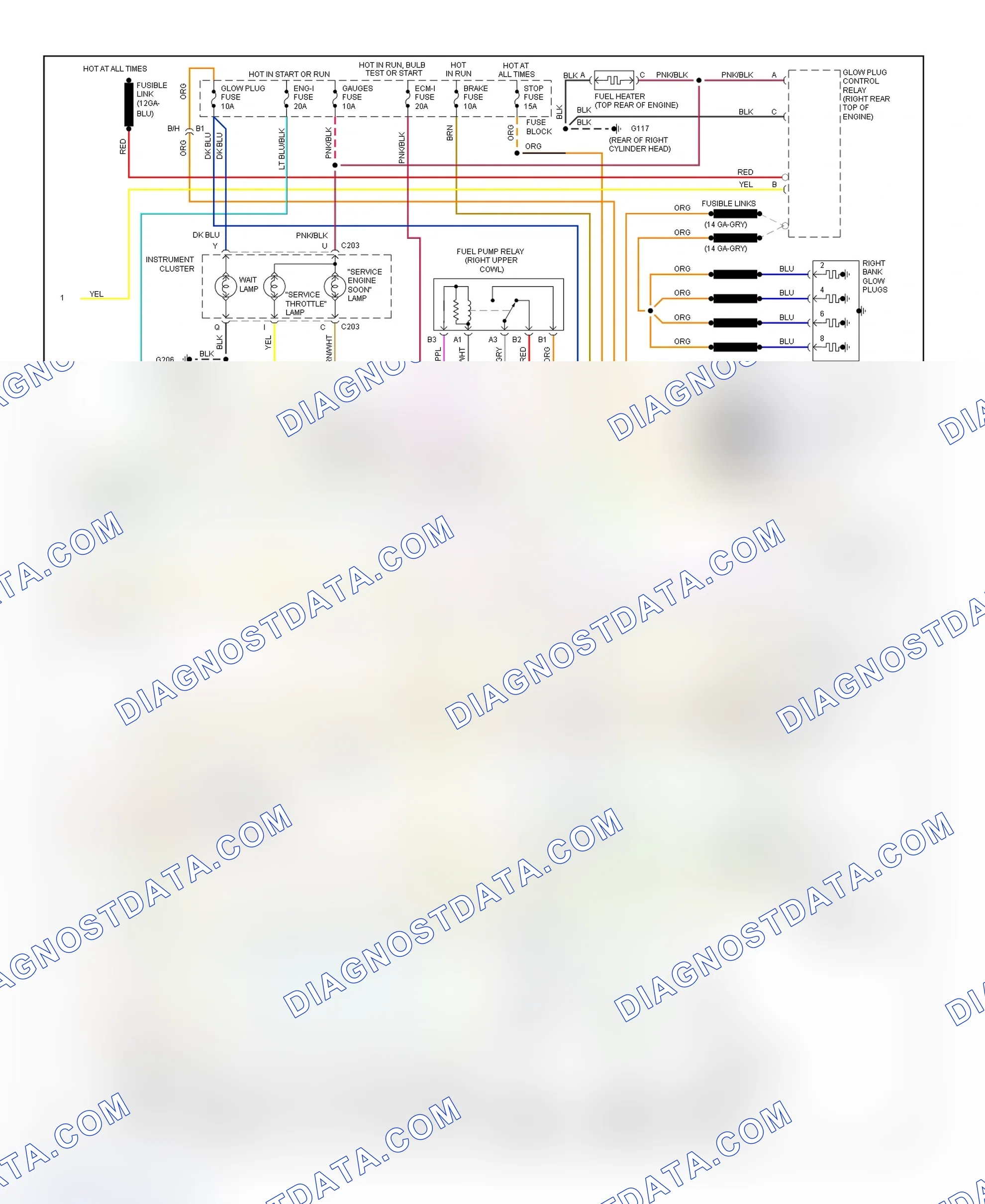 Scheme 54: Wiring Diagram ("C" & "K" Series Pickup, & Sierra - Diesel VIN F & P With M/T - 2 Of 2)