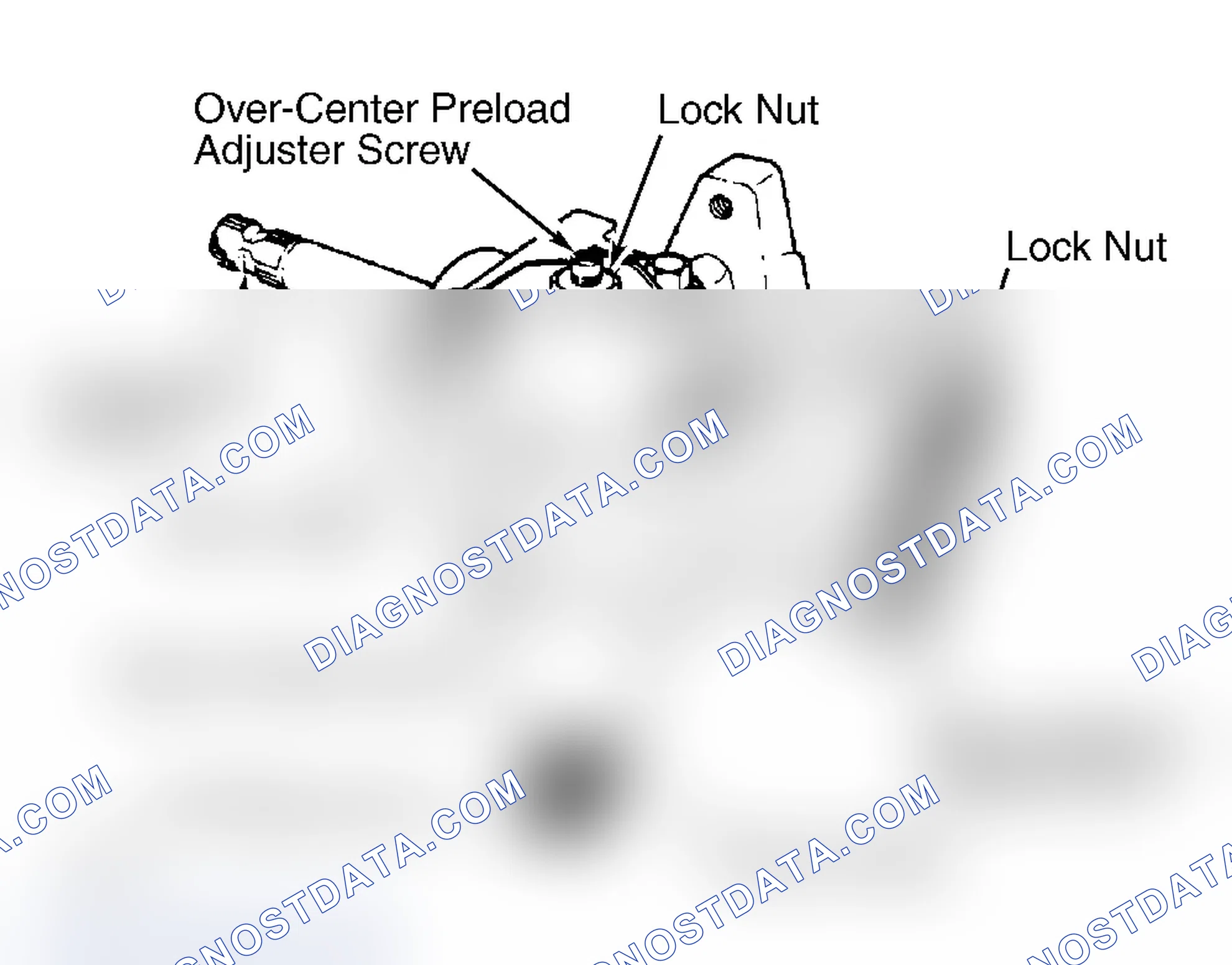 Scheme 1: Adjustment Points for Steering Gear. Worm bearing preload must be adjusted before over-center preload.