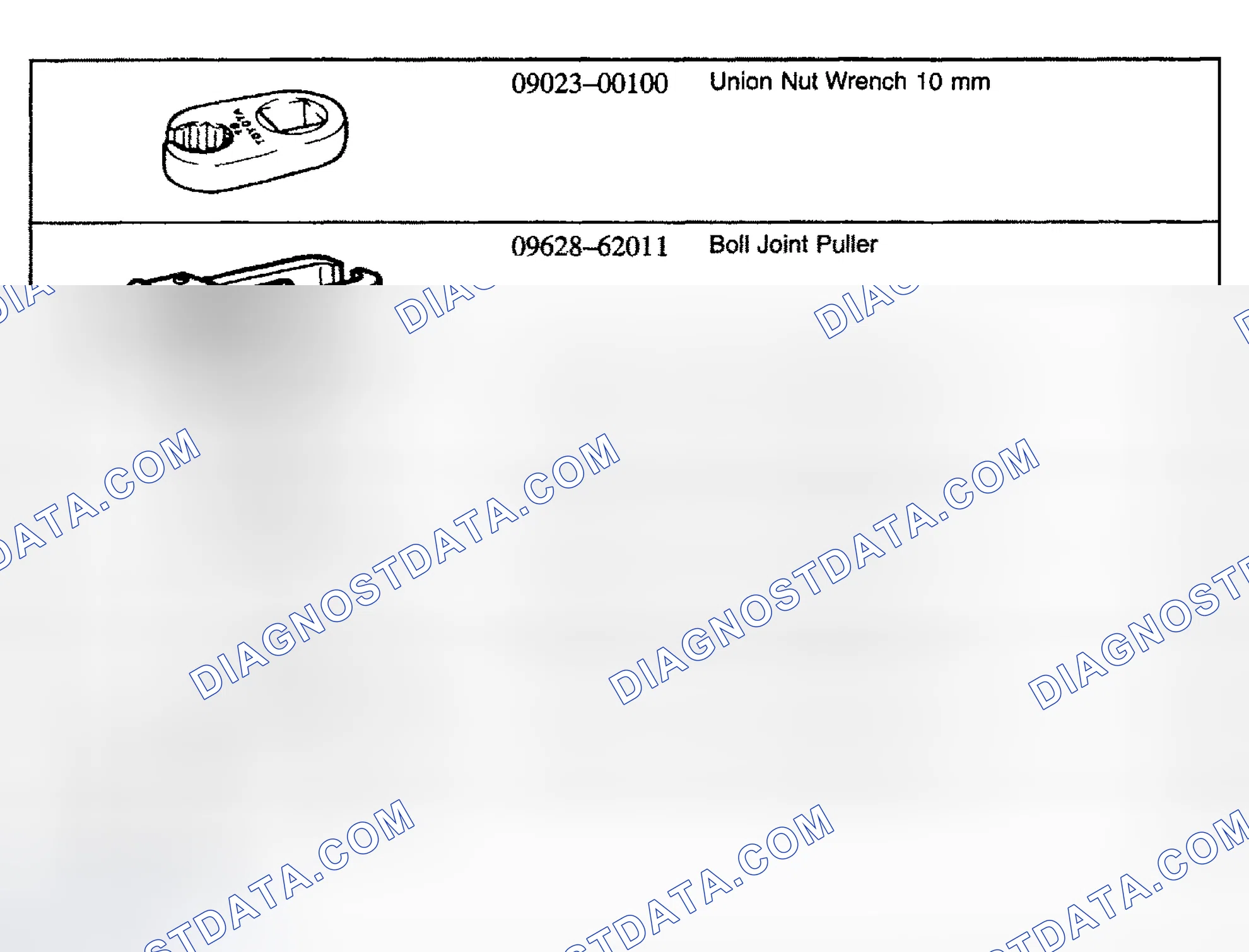 Scheme 1: SPECIAL TOOLS
