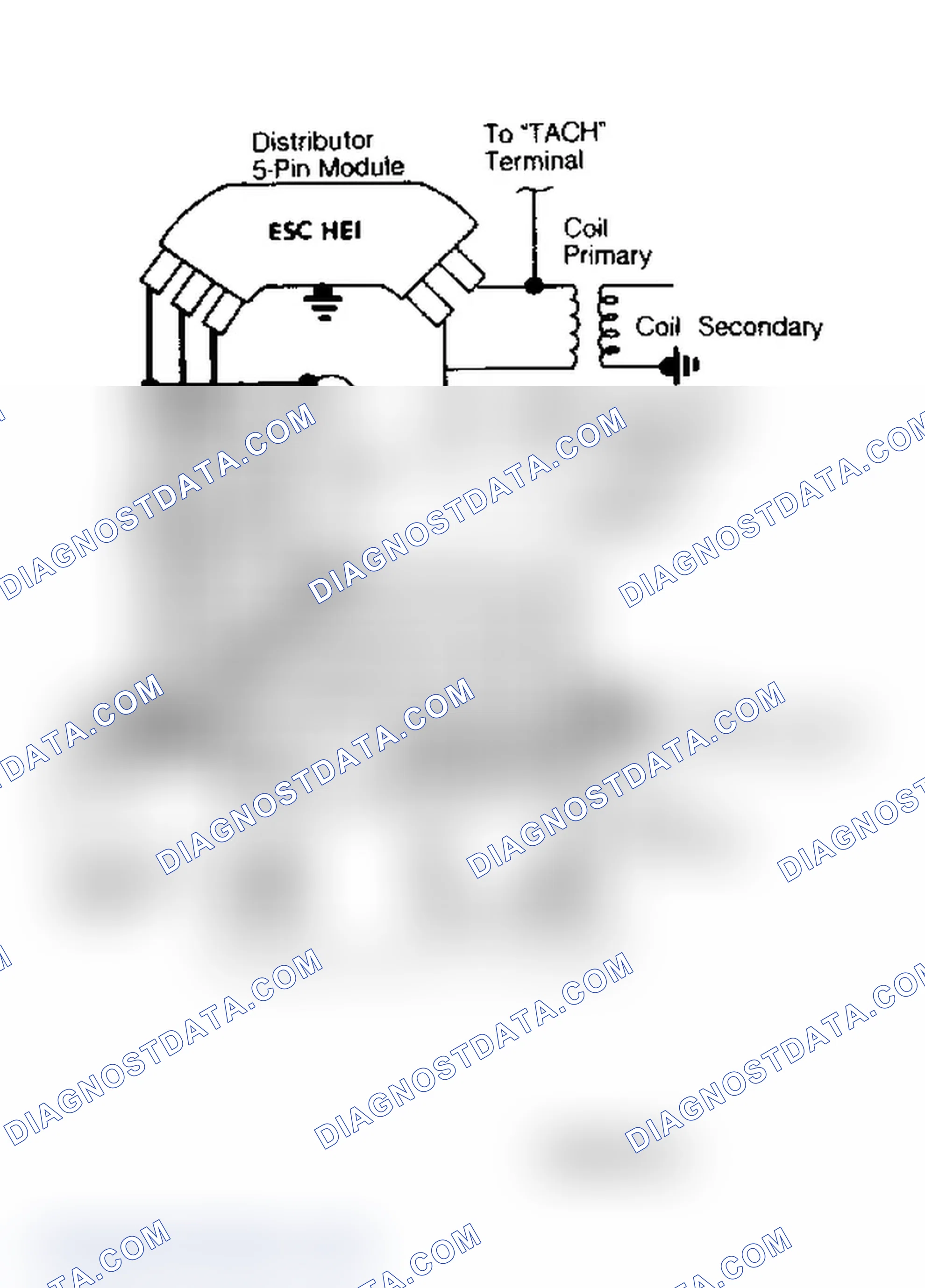 Scheme 10: Wiring Diagram (HEI System W/ESC)