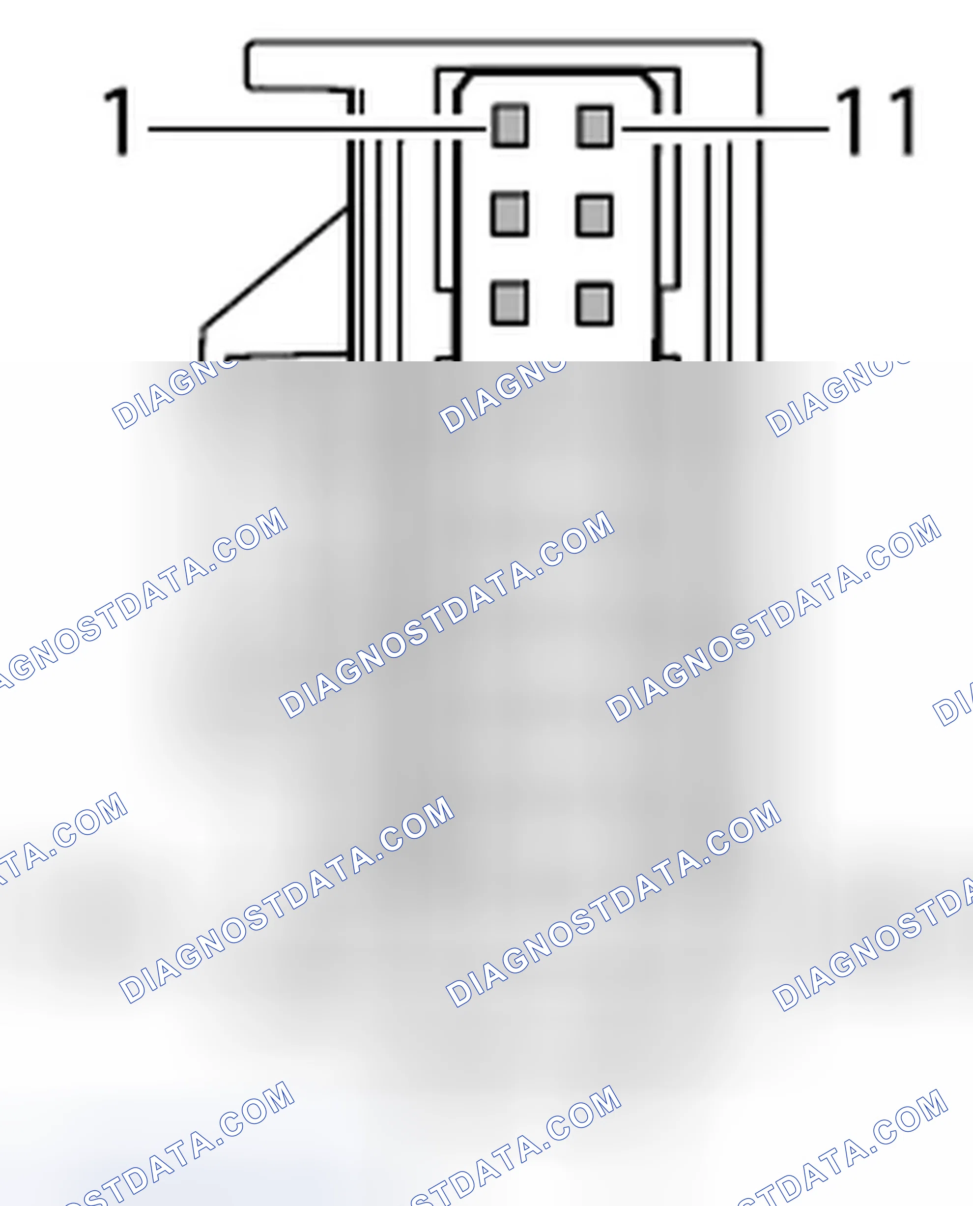 Scheme 6: Connector assignment for ParkAssist control module