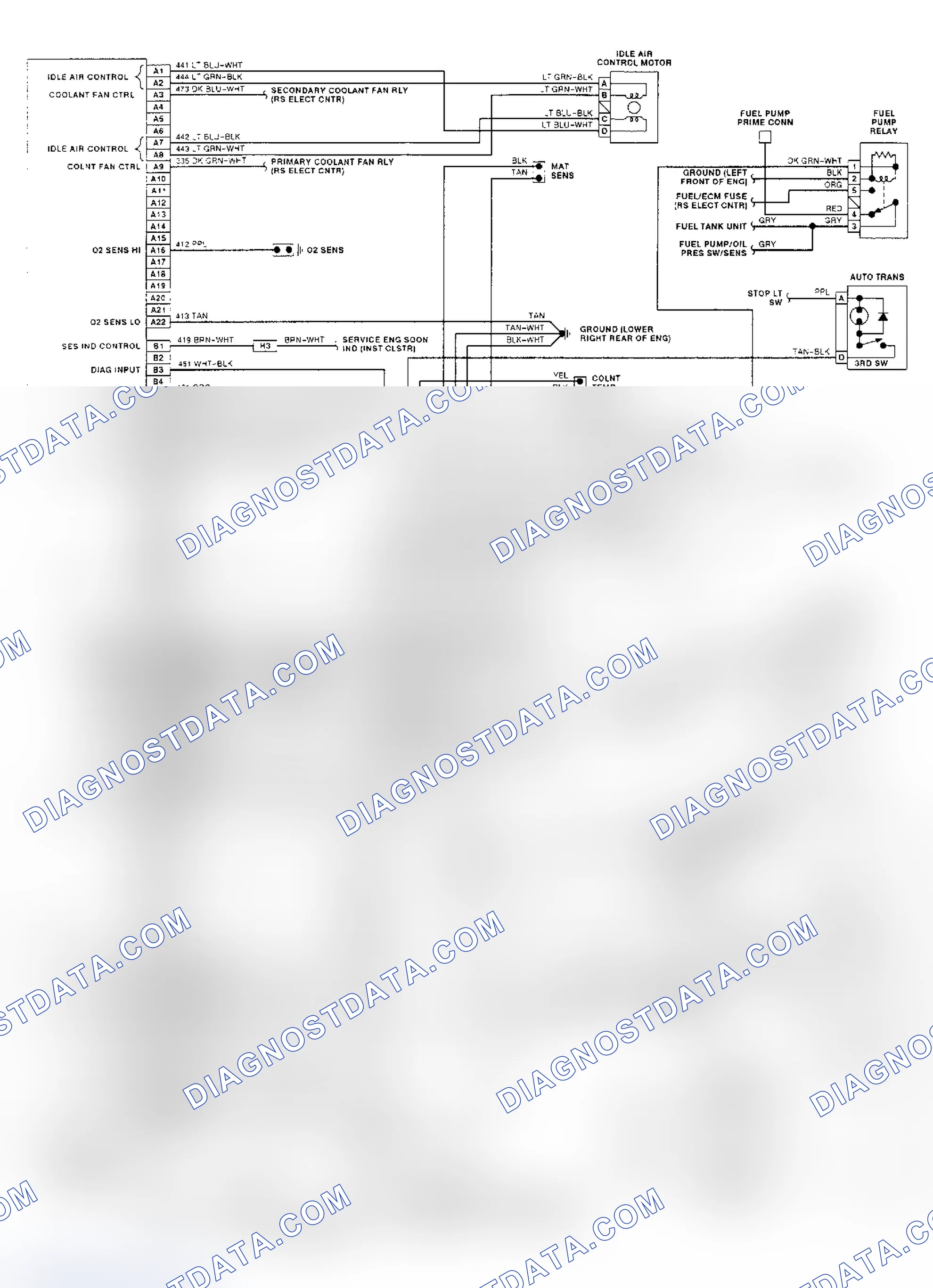 Scheme 82: ECM Wiring Diagram (2.5L VIN R - Lumina)