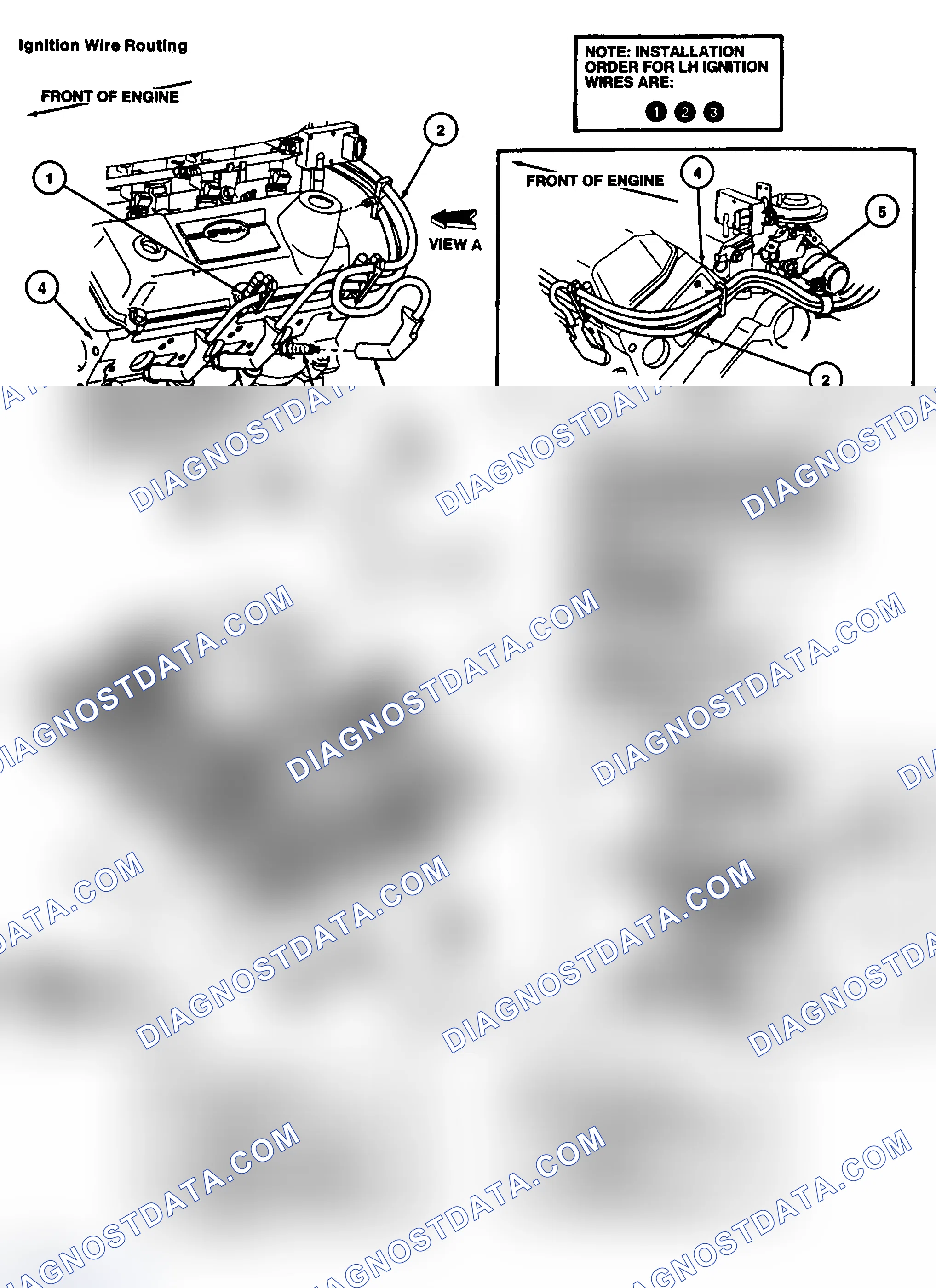 Scheme 9: Spark Plug Wire Routing (3.8L)