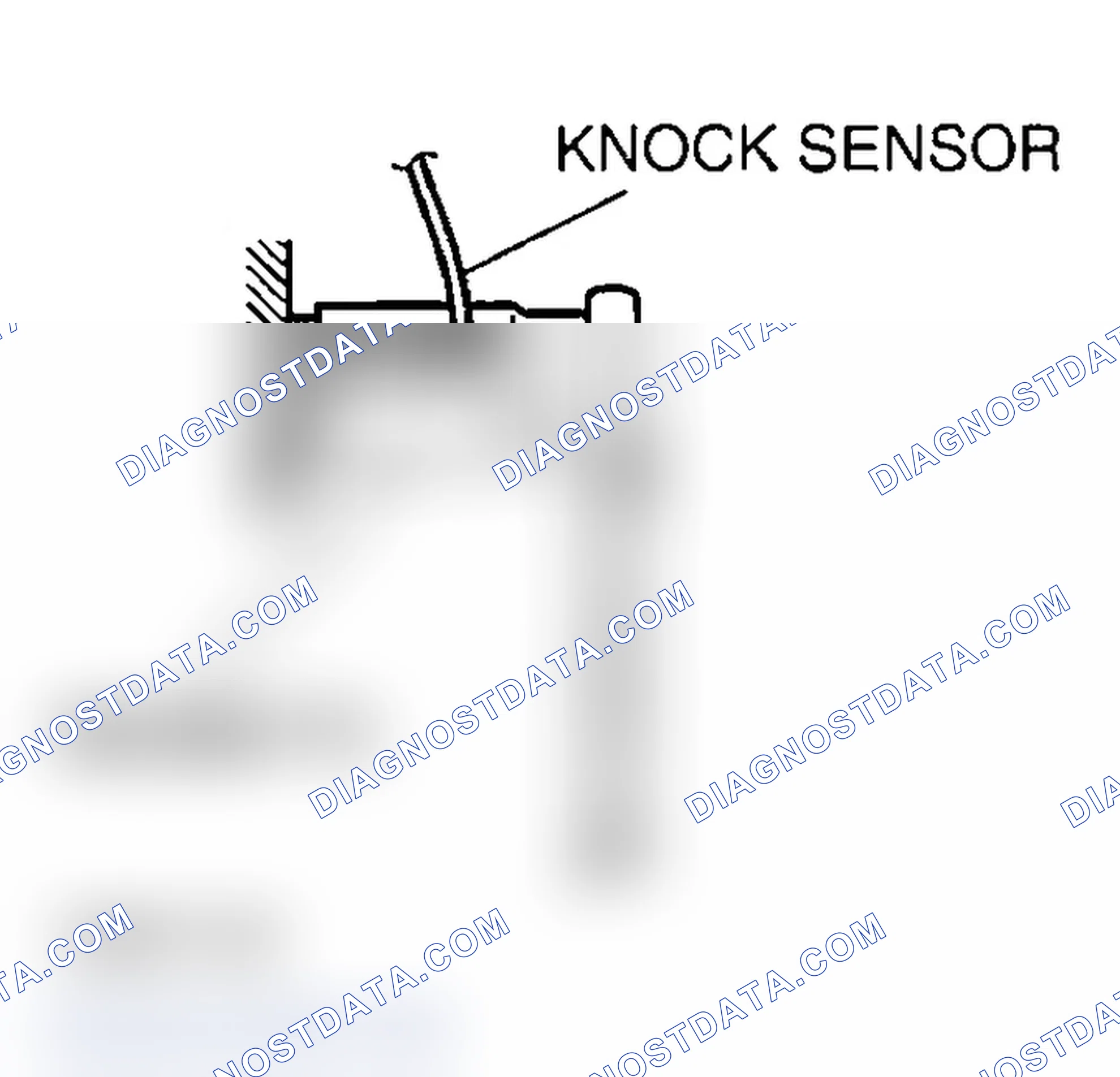 Scheme 12: << A >> KNOCK SENSOR REMOVAL