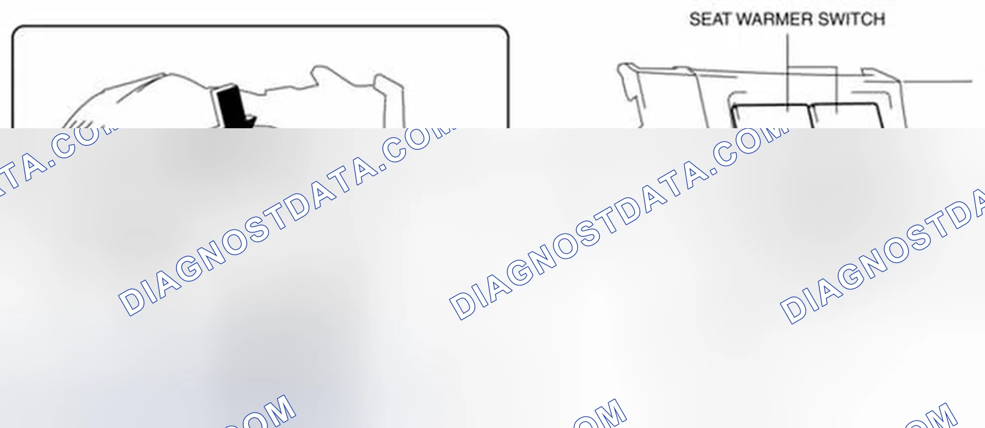 Scheme 77: SEAT WARMER SWITCH REMOVAL/INSTALLATION